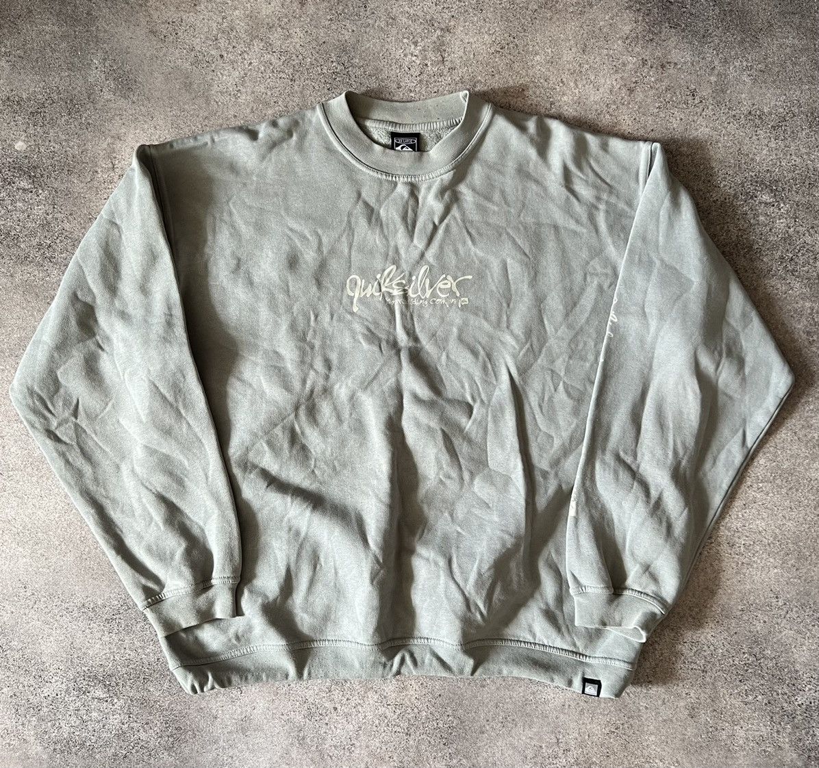 Quiksilver × Vintage Quiksilver vintage blanc sweatshirt Size US XL / EU 56 / 4 - 2 Thumbnail