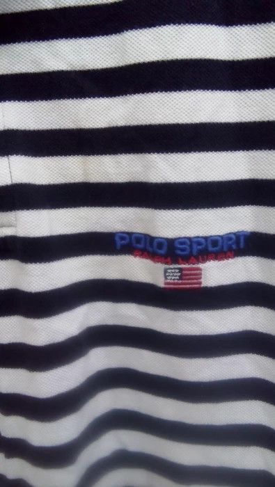 Polo Ralph Lauren ! Polo Ralph Lauren STRIPED POLO TEE Size US L / EU 52-54 / 3 - 4 Thumbnail