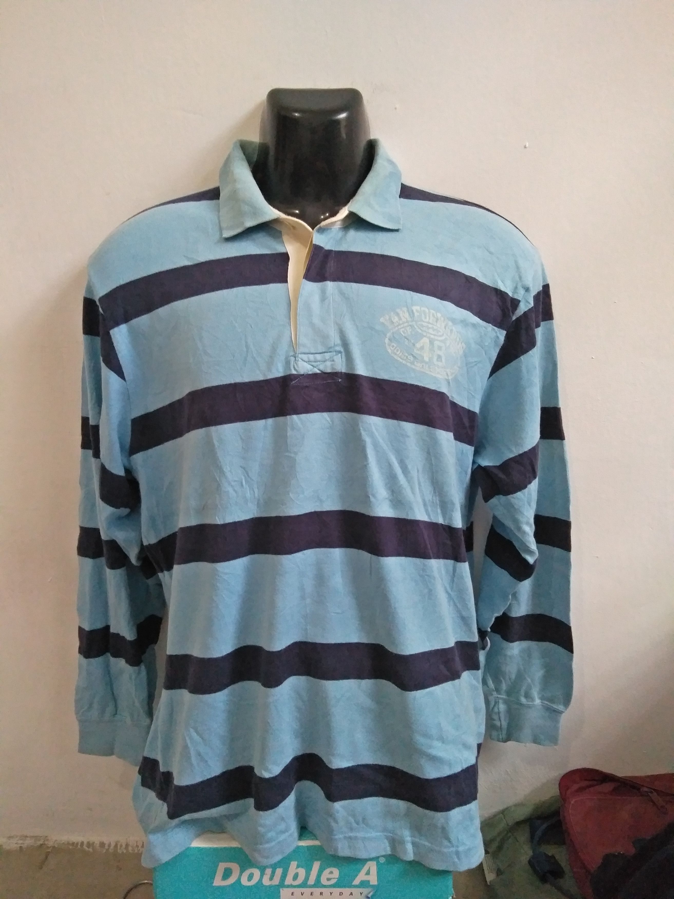 Japanese Brand Van Jac For The Young At Heart Large Rugby Shirt Size US L / EU 52-54 / 3 - 1 Thumbnail