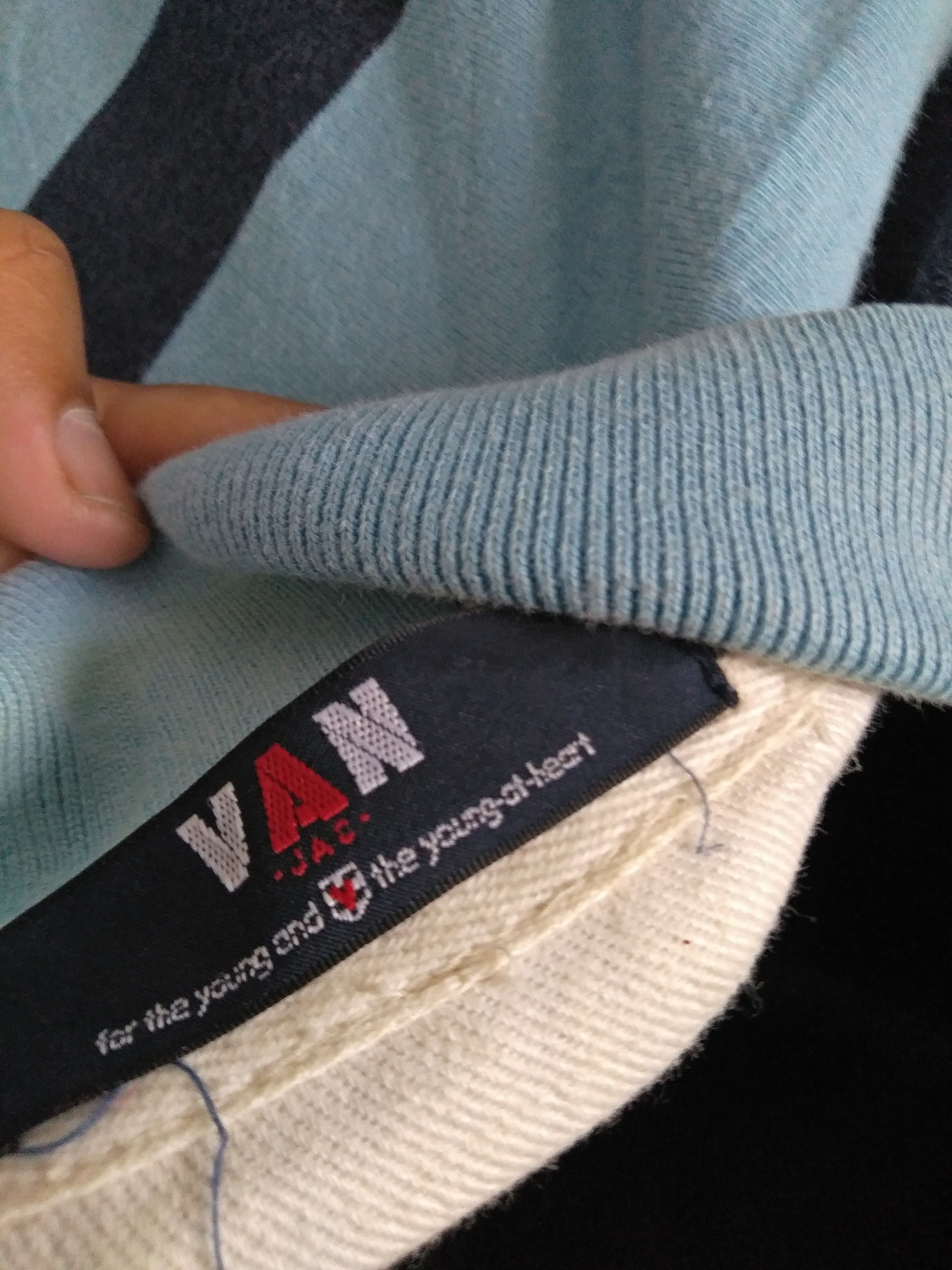 Japanese Brand Van Jac For The Young At Heart Large Rugby Shirt Size US L / EU 52-54 / 3 - 4 Thumbnail