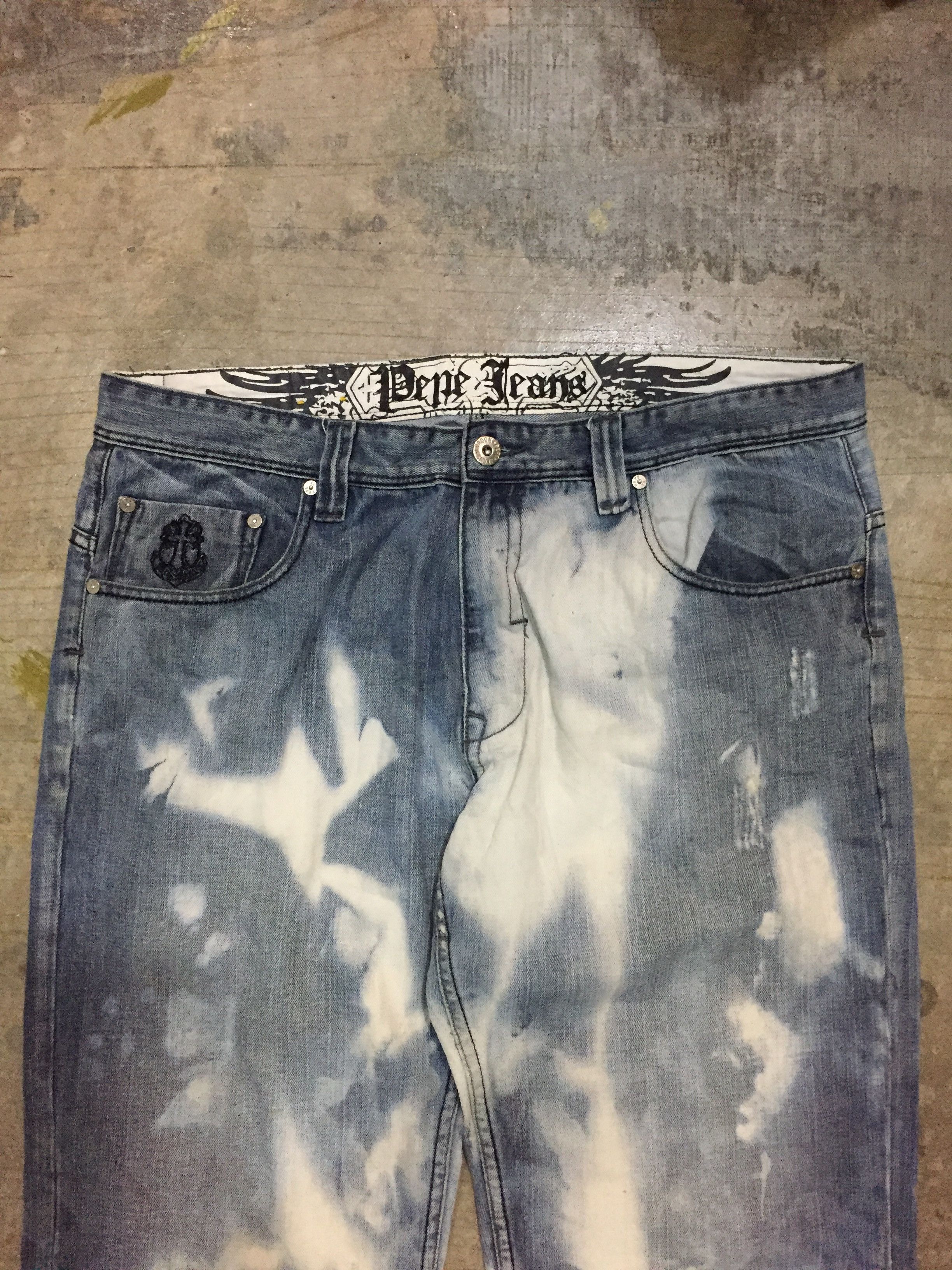 Pepe Jeans Cross patch acid wash denim Size US 38 / EU 54 - 7 Thumbnail