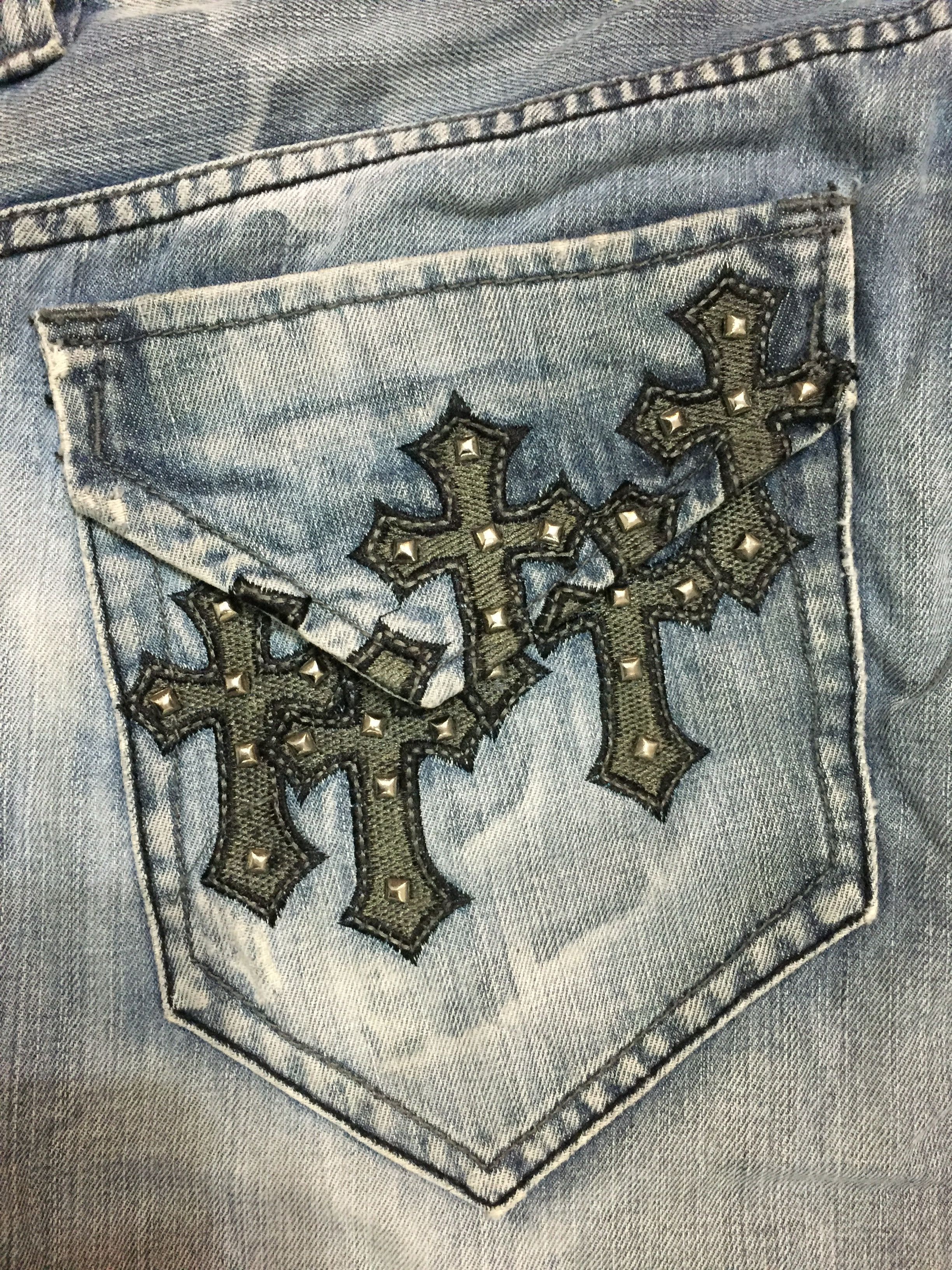 Pepe Jeans Cross patch acid wash denim Size US 38 / EU 54 - 4 Thumbnail
