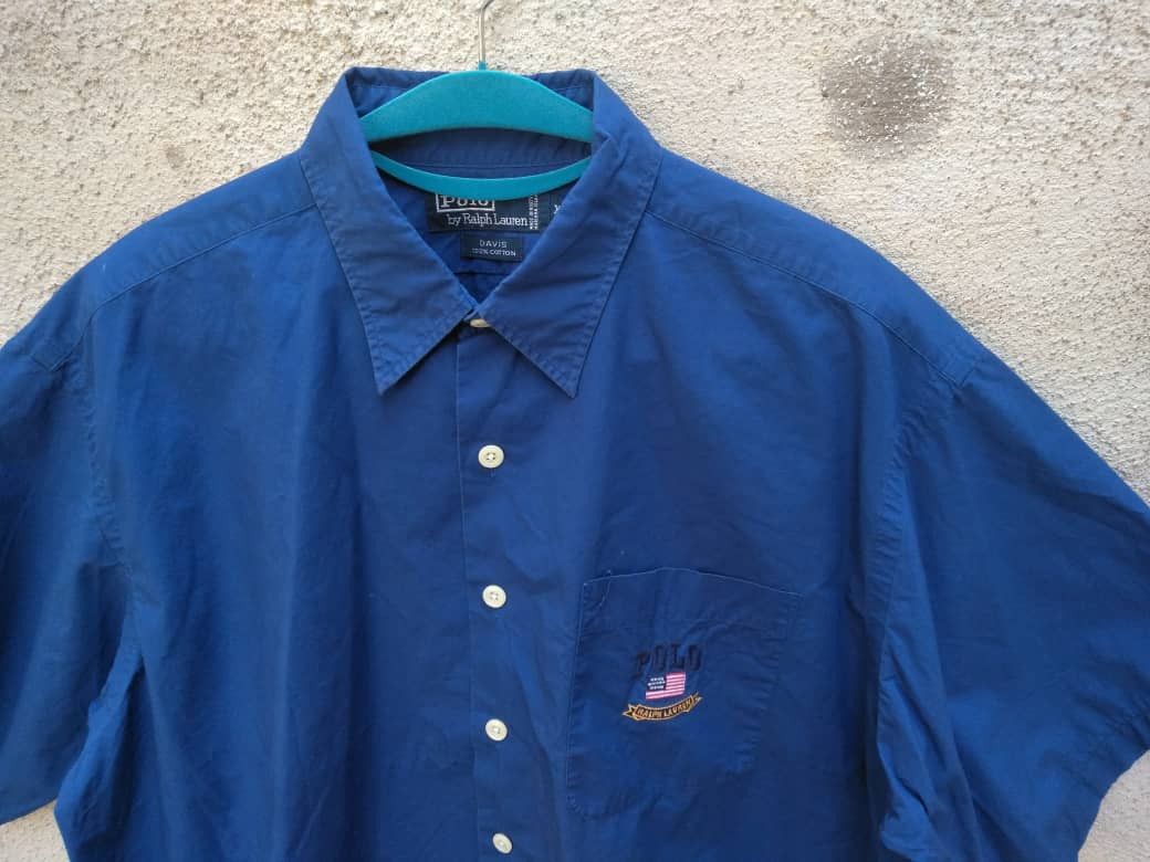 Polo Ralph Lauren ACCEPT OFFER🔥 POLO RALPH LAUREN BIG LOGO US FLAG DAVIS Size US XL / EU 56 / 4 - 2 Thumbnail