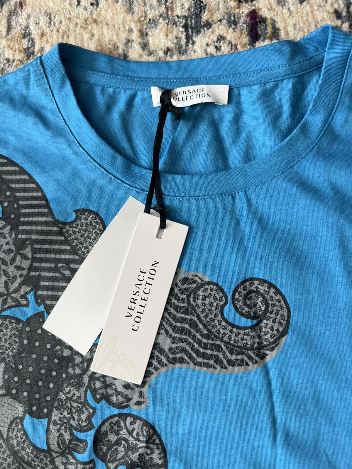 Versace Blue Versace Collection T-Shirt Sz XL Size US XL / EU 56 / 4 - 3 Thumbnail
