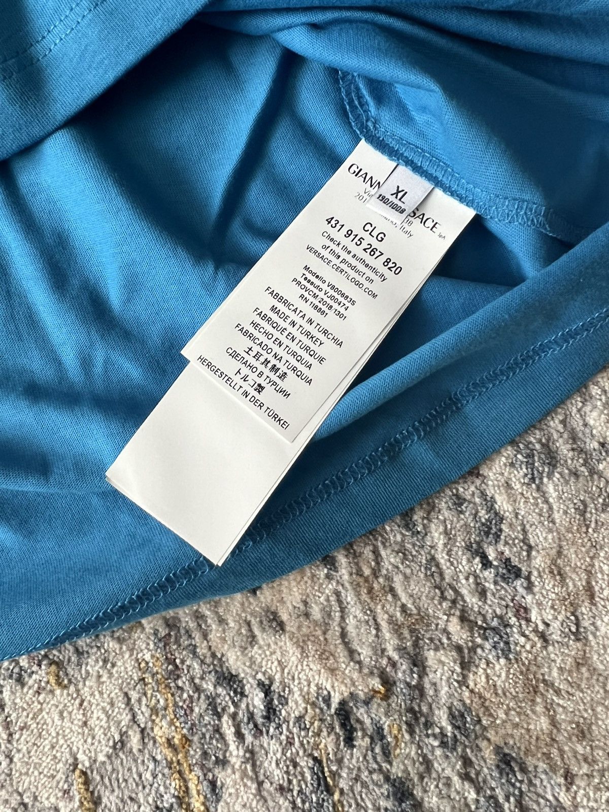 Versace Blue Versace Collection T-Shirt Sz XL Size US XL / EU 56 / 4 - 4 Thumbnail
