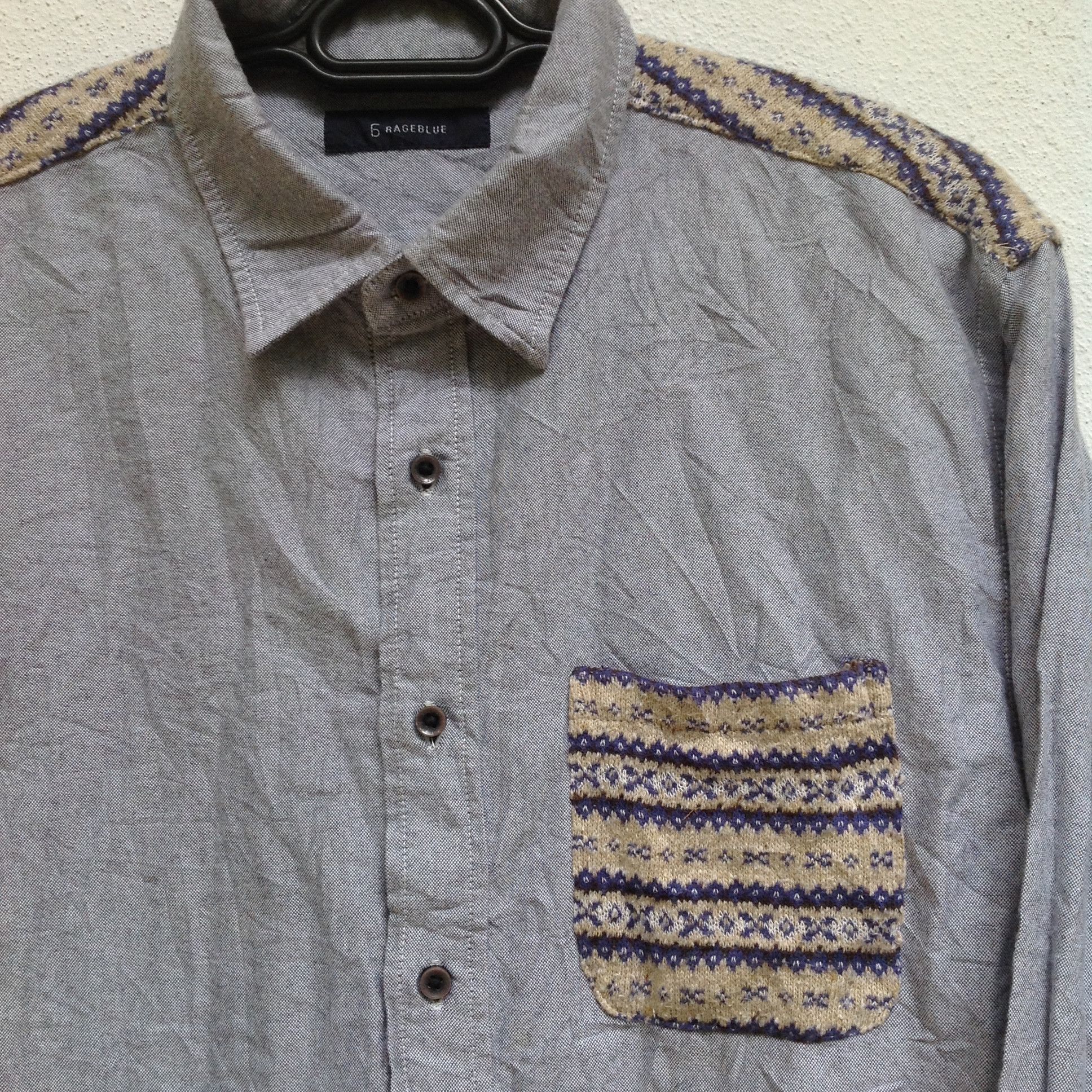 Japanese Brand RAGEBLUE Japan Brand Shirt Size US L / EU 52-54 / 3 - 2 Thumbnail