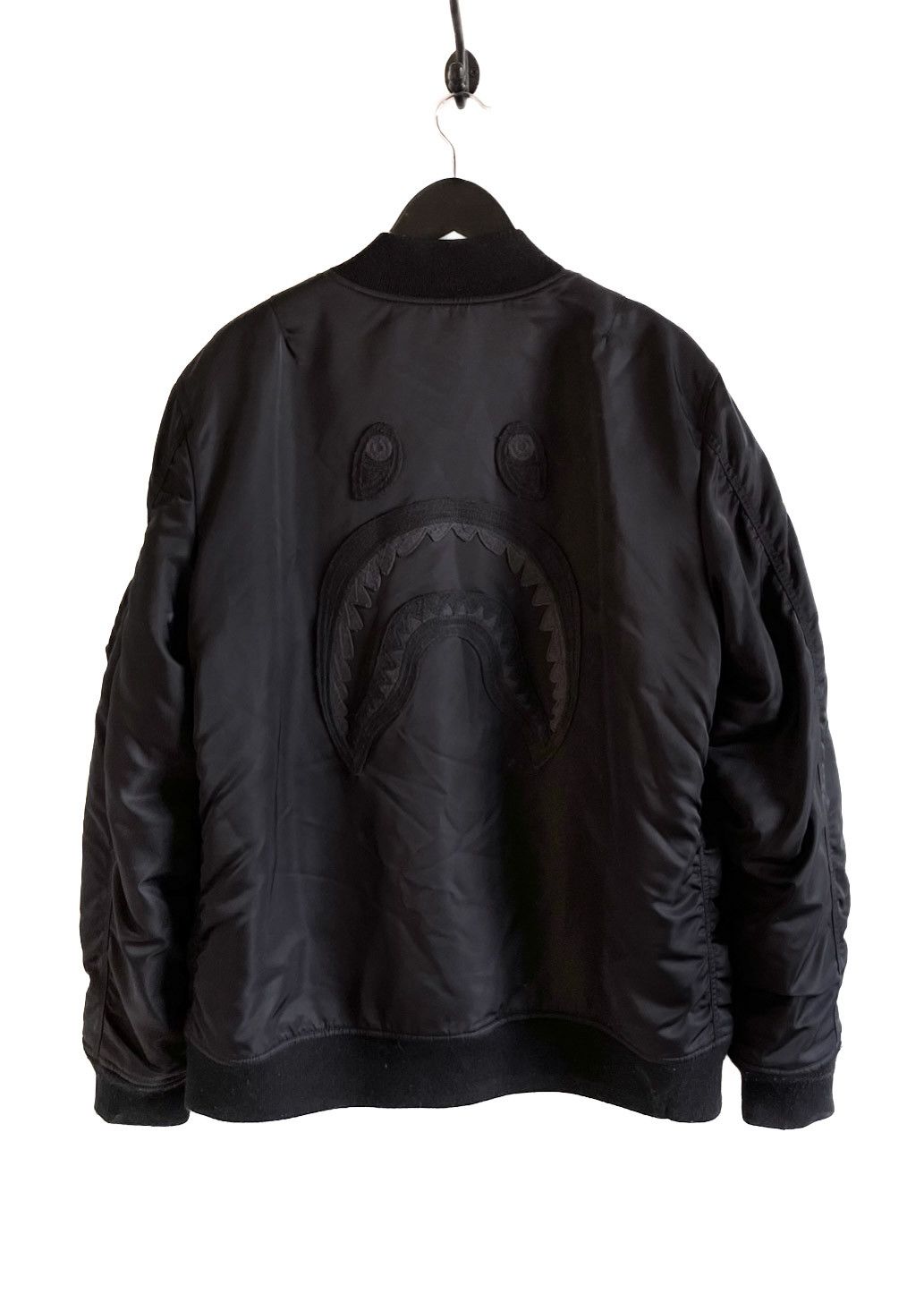 Bape Bape MA-1 Black on Black Bomber Jacket Size US XL / EU 56 / 4 - 8 Thumbnail