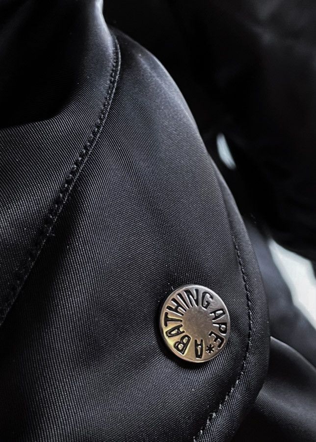 Bape Bape MA-1 Black on Black Bomber Jacket Size US XL / EU 56 / 4 - 5 Thumbnail