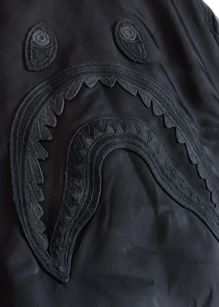 Bape Bape MA-1 Black on Black Bomber Jacket Size US XL / EU 56 / 4 - 9 Thumbnail