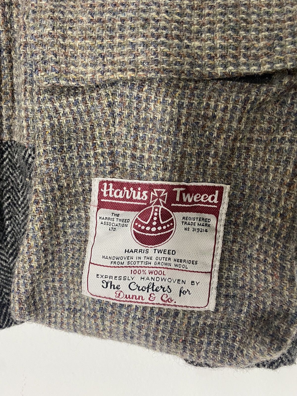 Harris Tweed VTG 98’s Harris Tweed PatchWork Jacket Wool Design Size US M / EU 48-50 / 2 - 3 Thumbnail