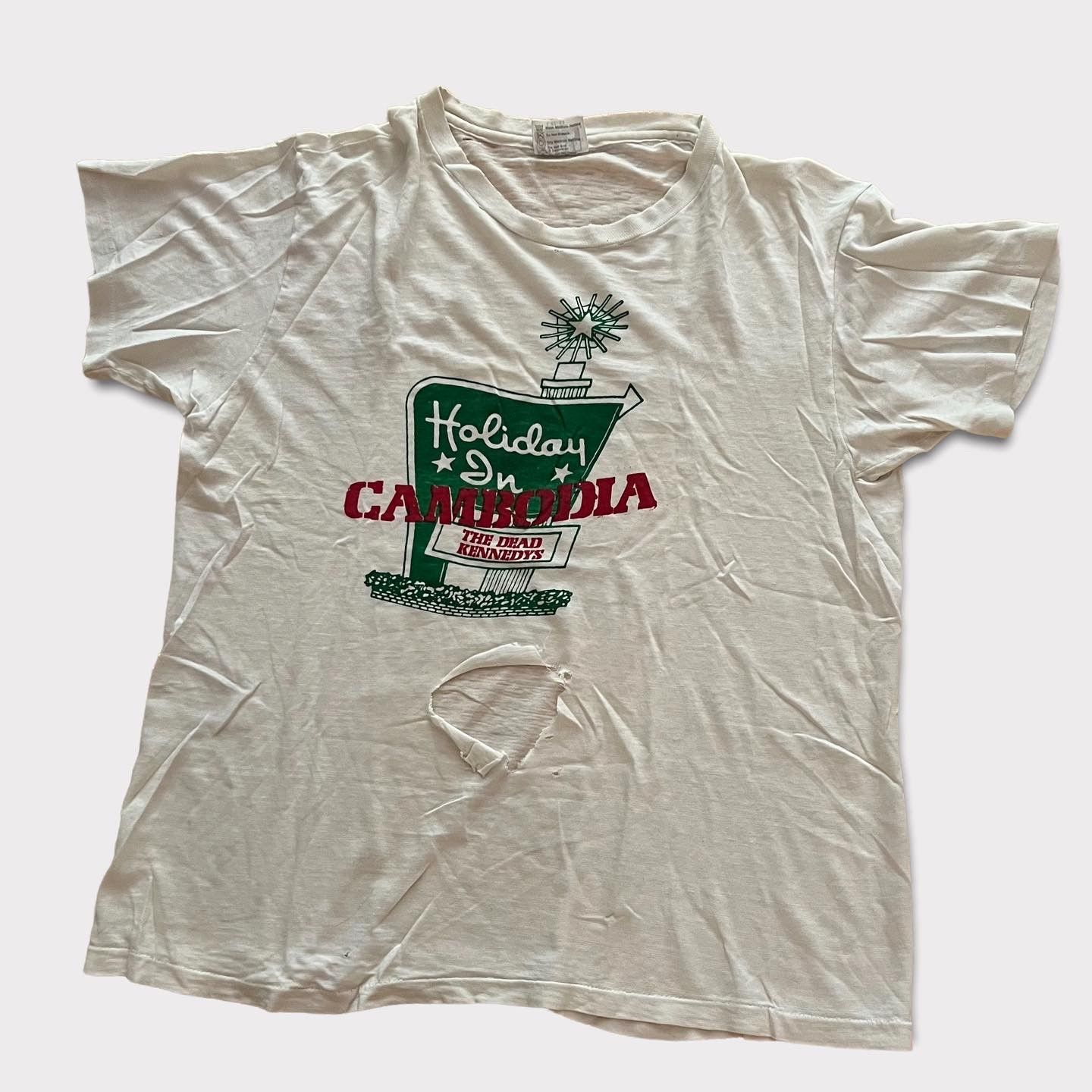 1980 Dead Kennedys Holiday In Cambodia Vintage Punk Shirt