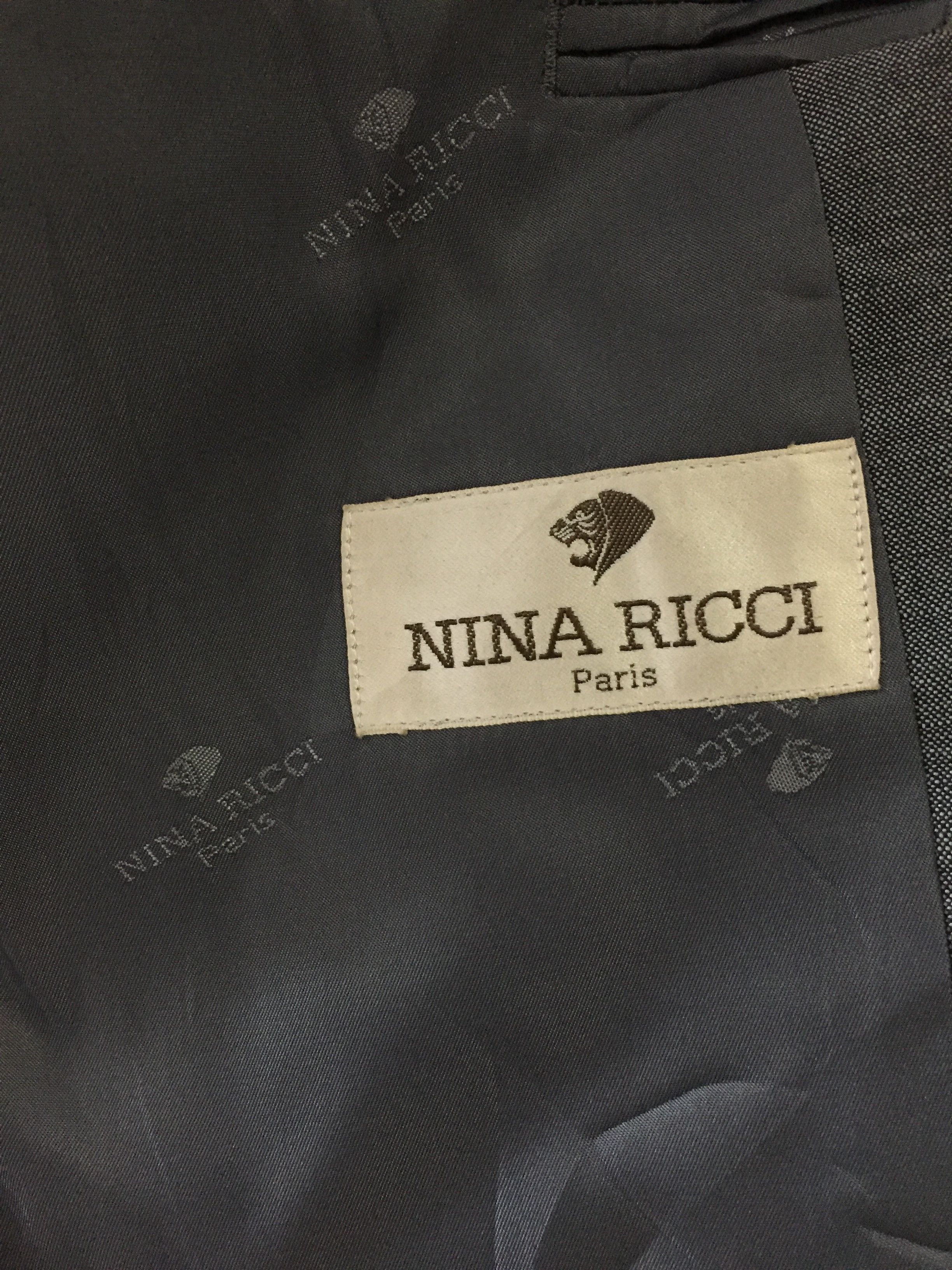 Japanese Brand Nina Ricci Paris Blazer Size US M / EU 48-50 / 2 - 6 Thumbnail
