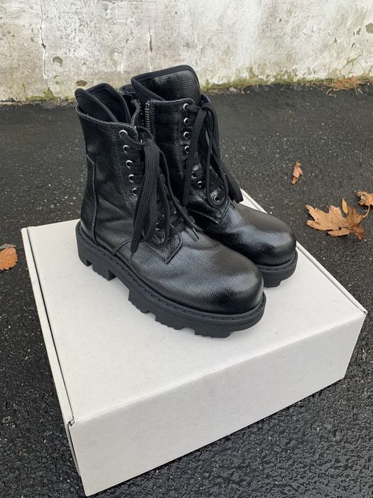 Rick Owens Drkshdw Rick Owens Megatooth Army Boots | Grailed