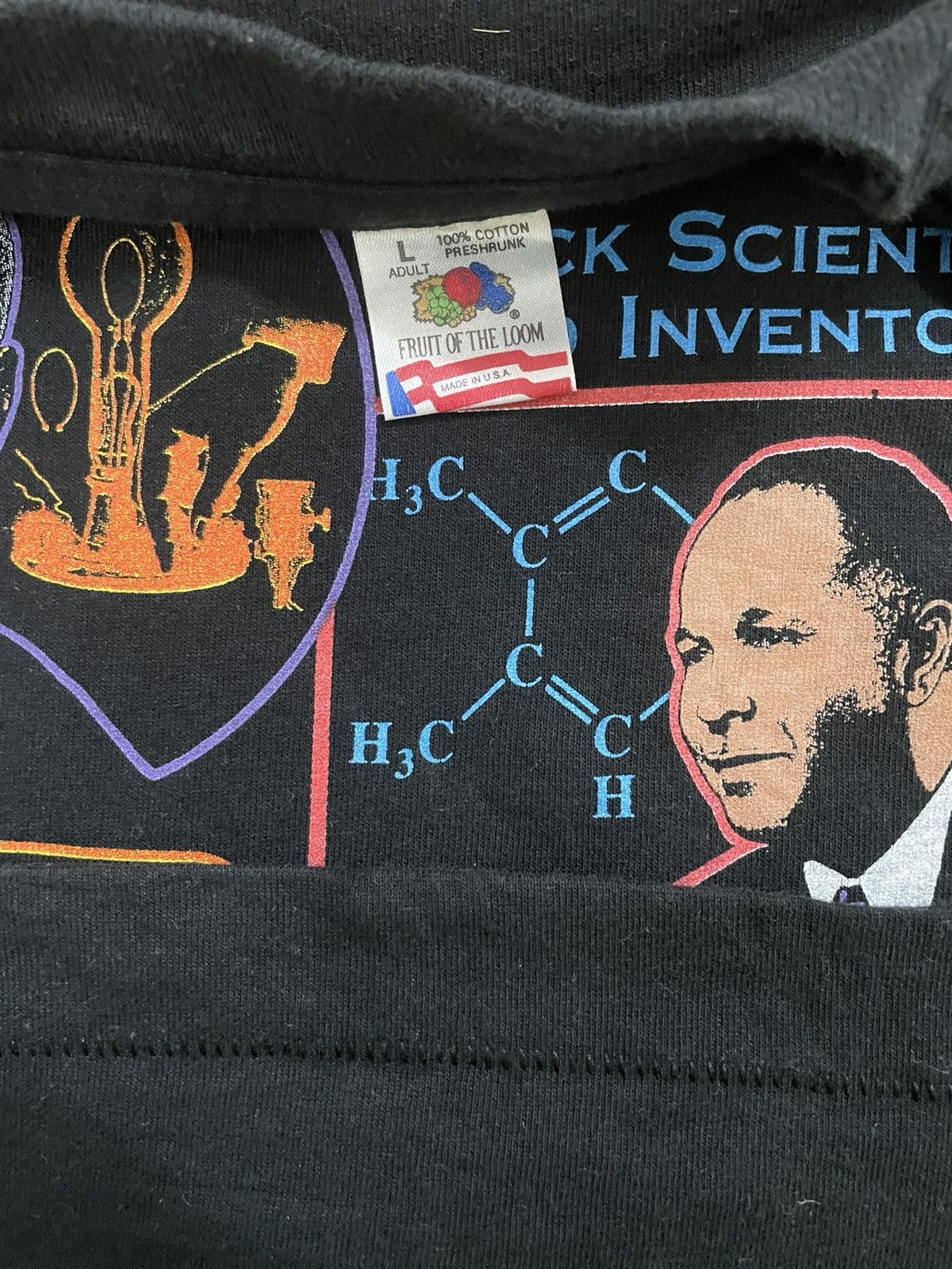 Rap Tees × Vintage Rare Vintage 1995 Black Scientists And Inventors Tee Size US L / EU 52-54 / 3 - 6 Thumbnail