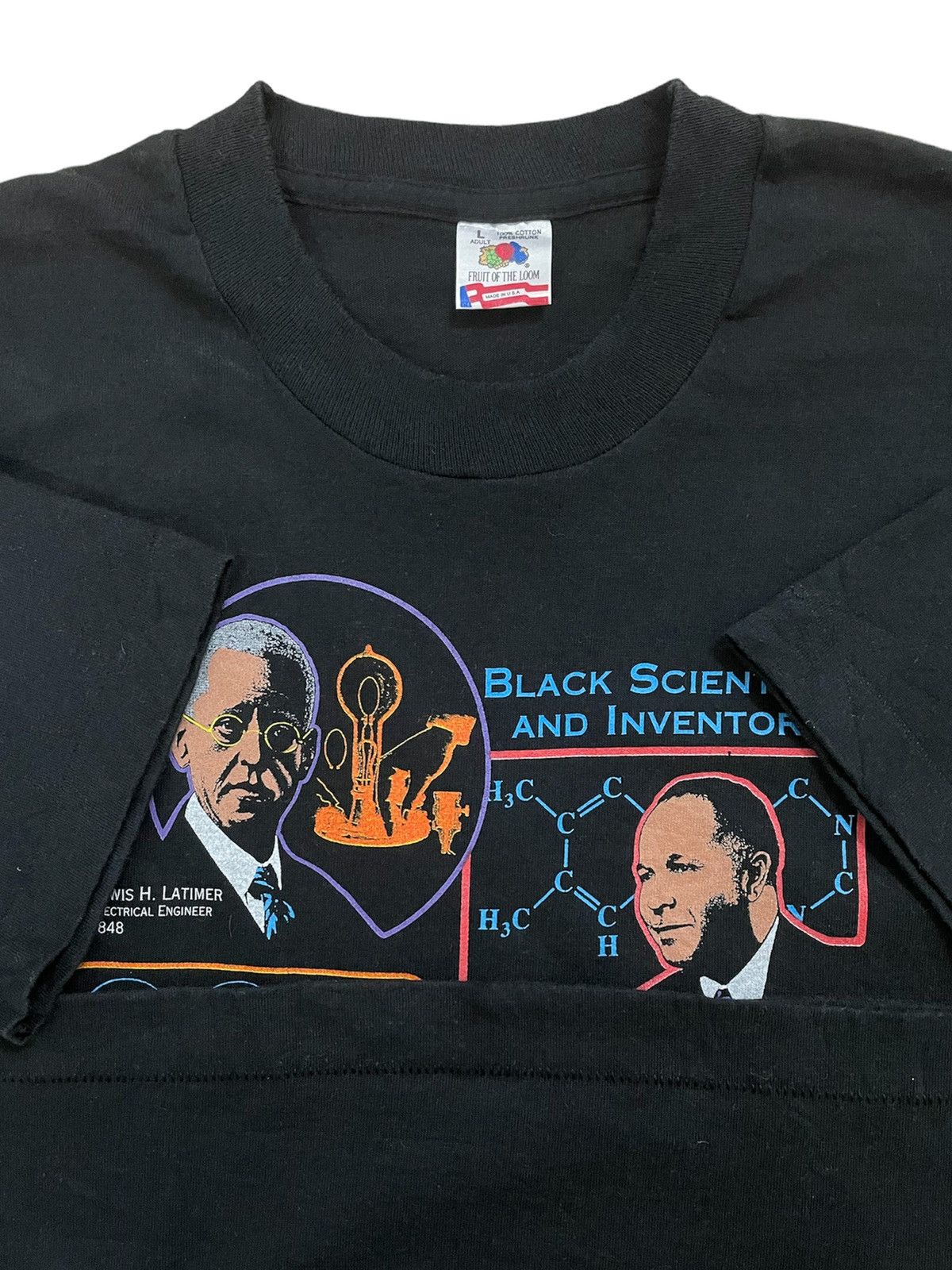Rap Tees × Vintage Rare Vintage 1995 Black Scientists And Inventors Tee Size US L / EU 52-54 / 3 - 5 Thumbnail