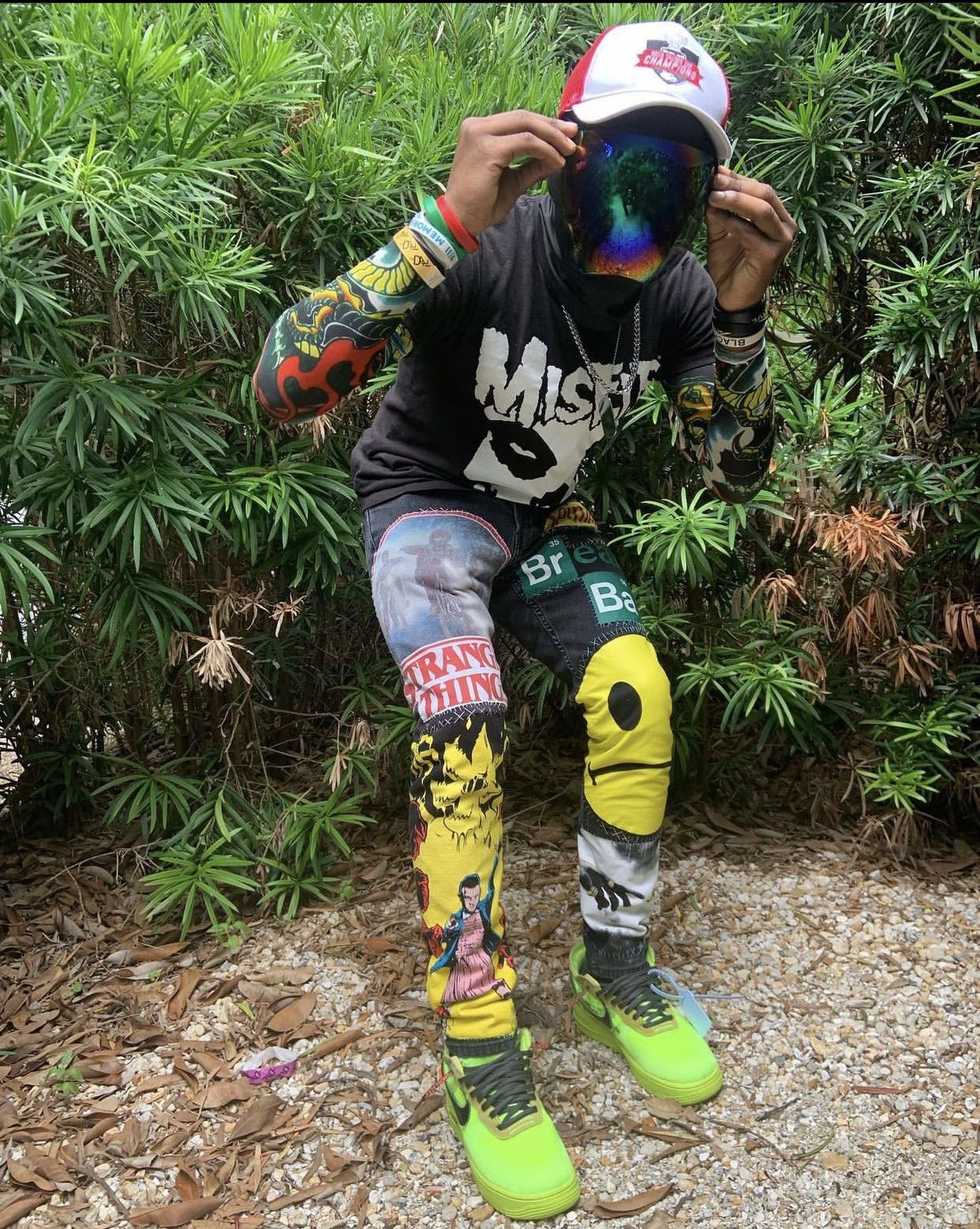Custom hand stitch jeans