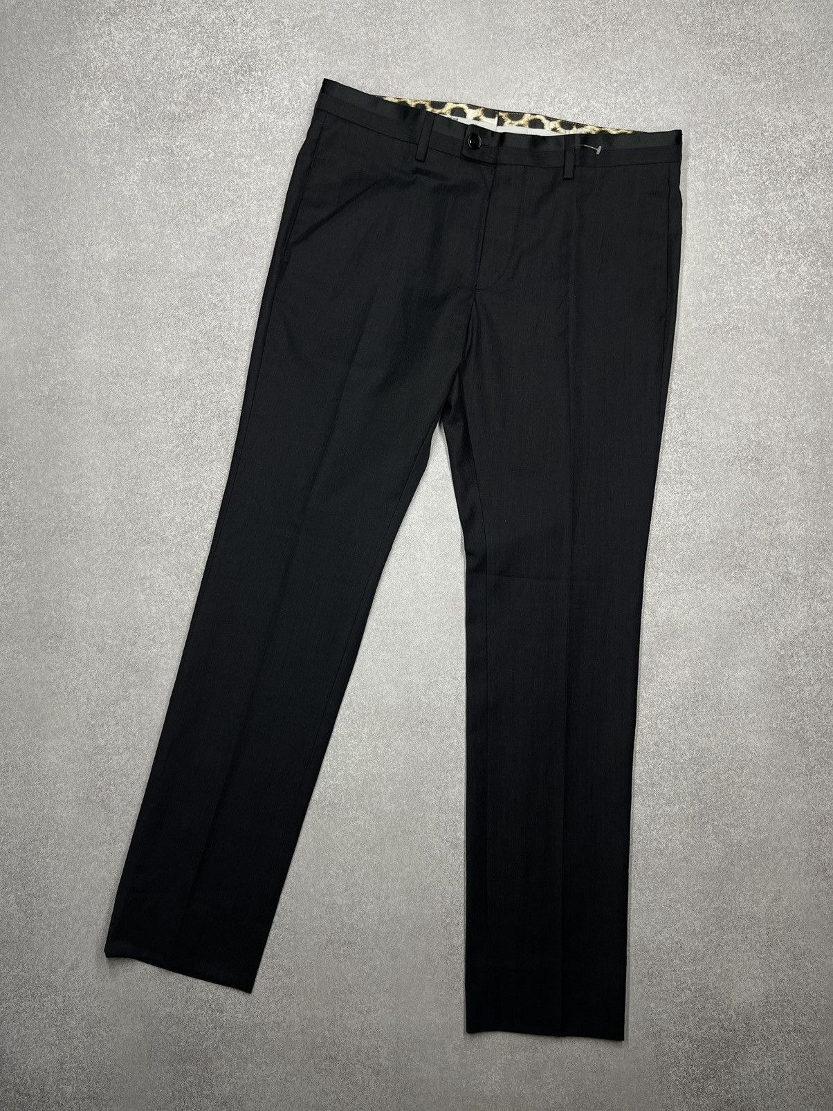 Just Cavalli Mens Just Cavalli Luxury Pants Black Made in Italy Trousers Size US 32 / EU 48 - 2 Thumbnail