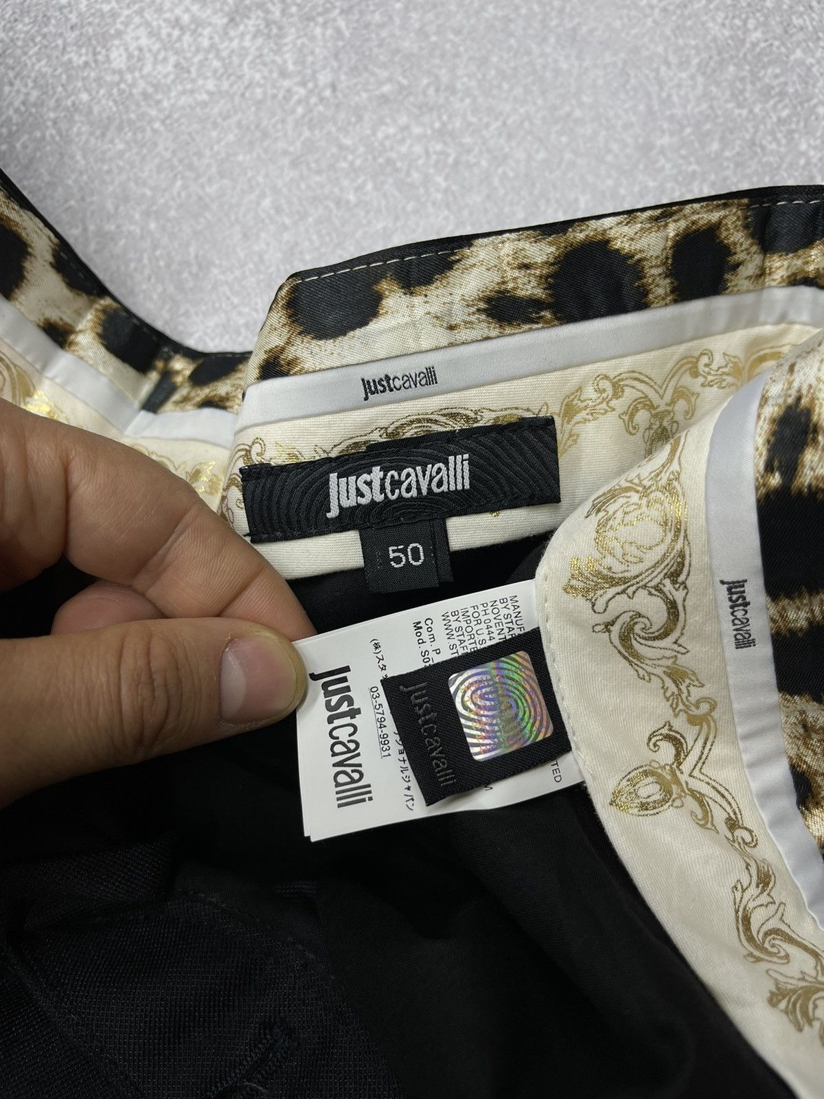 Just Cavalli Mens Just Cavalli Luxury Pants Black Made in Italy Trousers Size US 32 / EU 48 - 9 Thumbnail