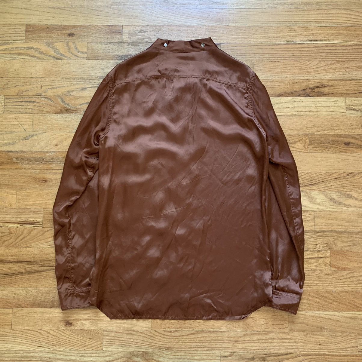 Rick Owens FW2019 ‘Larry’ Cupro Shirt Size US M / EU 48-50 / 2 - 5 Thumbnail