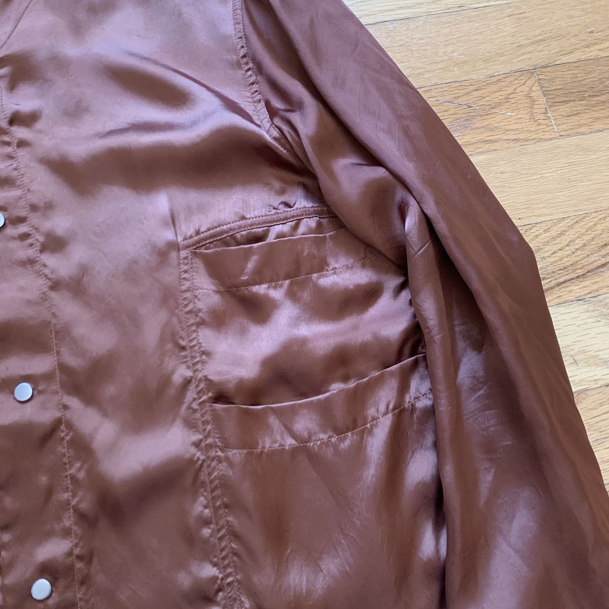 Rick Owens FW2019 ‘Larry’ Cupro Shirt Size US M / EU 48-50 / 2 - 4 Thumbnail