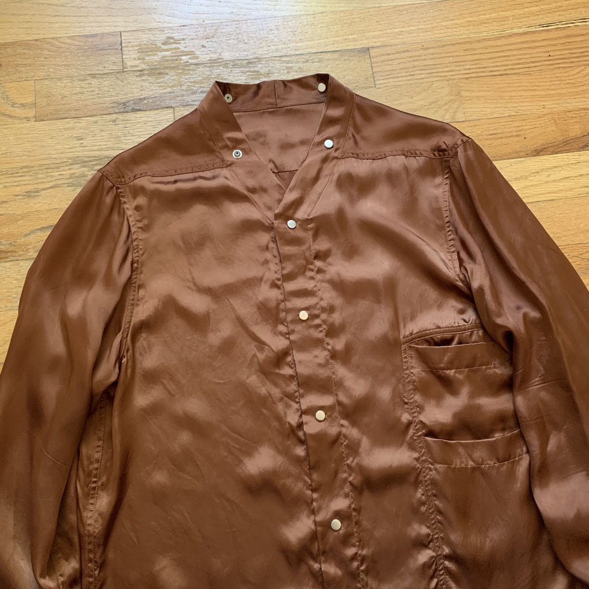 Rick Owens FW2019 ‘Larry’ Cupro Shirt Size US M / EU 48-50 / 2 - 2 Thumbnail