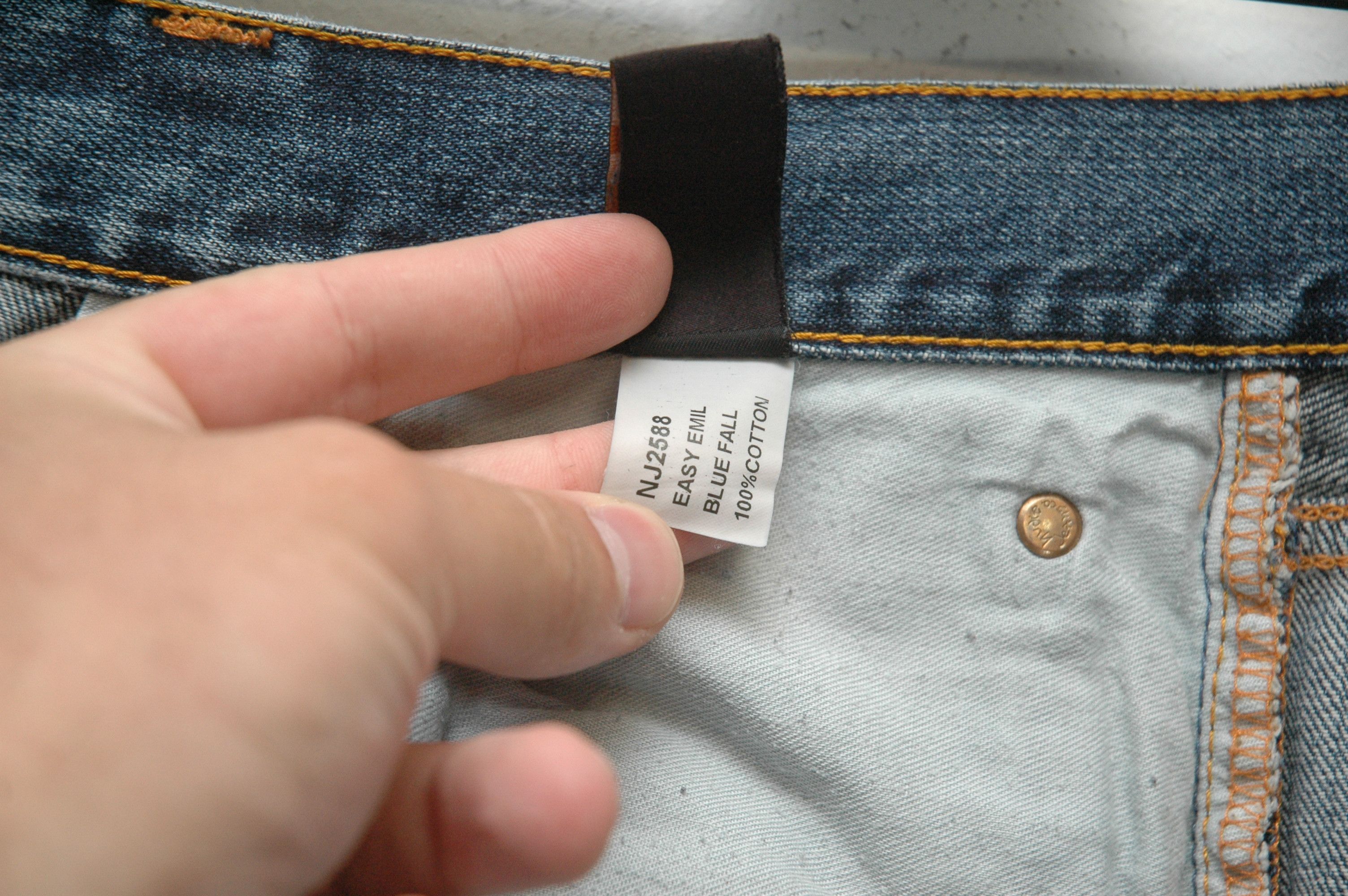 Nudie Jeans Nudie Jeans Easy Emil Blue Fall Made in Italy W33 L32 Size US 33 - 9 Thumbnail