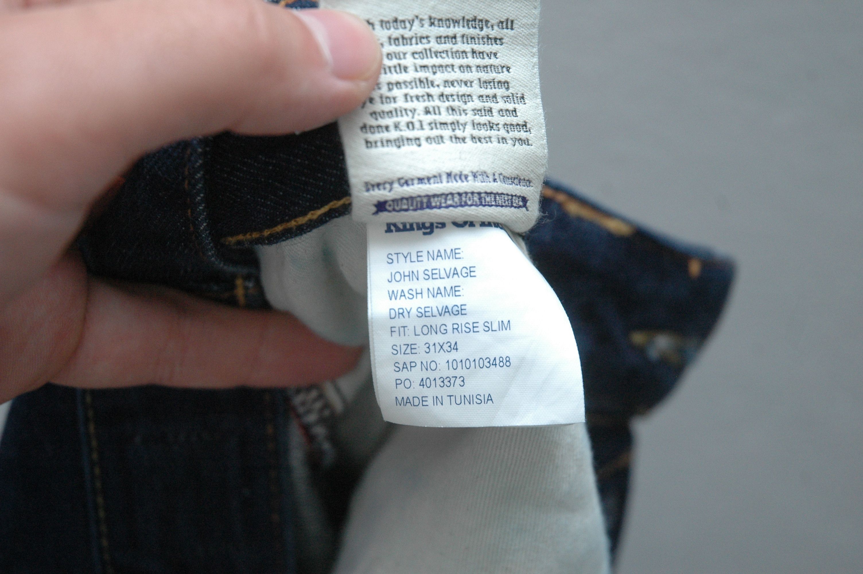 Japanese Brand × Kings Of Indigo King Of Indigo John Limited Selvedge Japanese W31 L34 Size US 31 - 11 Thumbnail