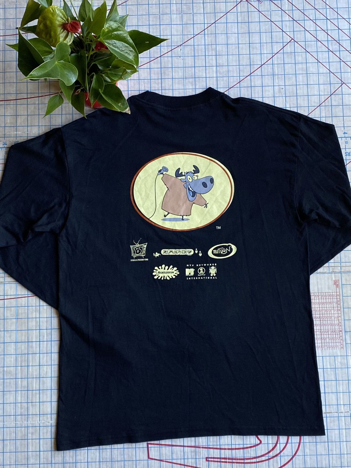Vintage Yakkity Yak Promo Long Sleeve Black Size Large YTV