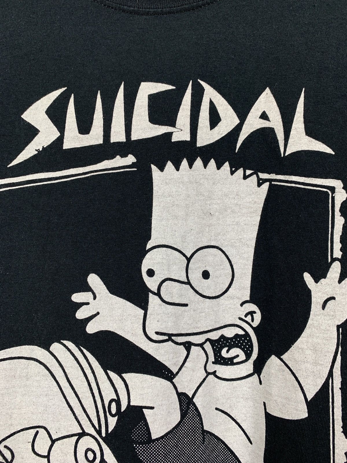 Band Tees Vintage Suicidal Tendencies Bart Simpsons Skate Black Tee Size US S / EU 44-46 / 1 - 4 Thumbnail