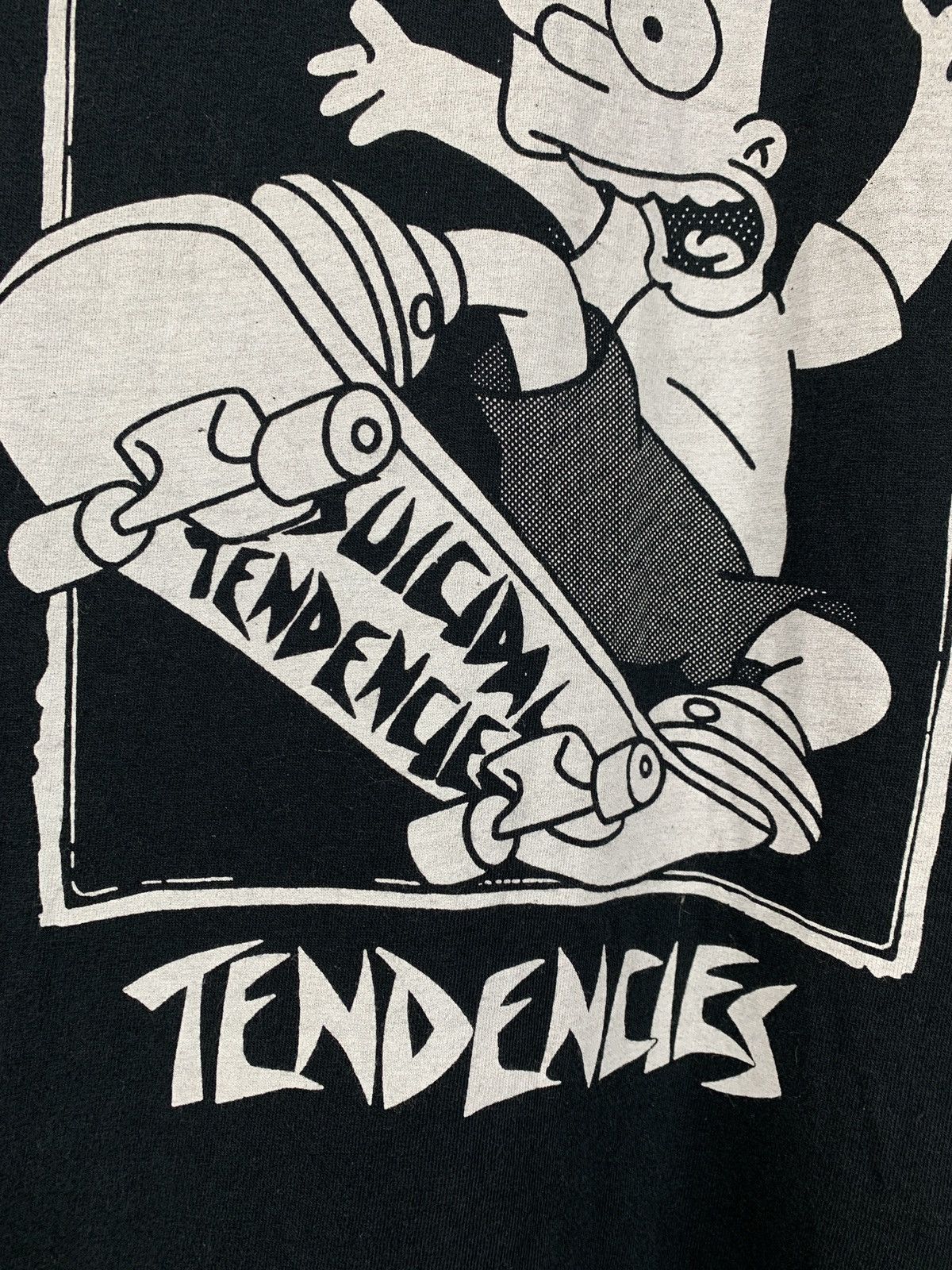 Band Tees Vintage Suicidal Tendencies Bart Simpsons Skate Black Tee Size US S / EU 44-46 / 1 - 5 Thumbnail