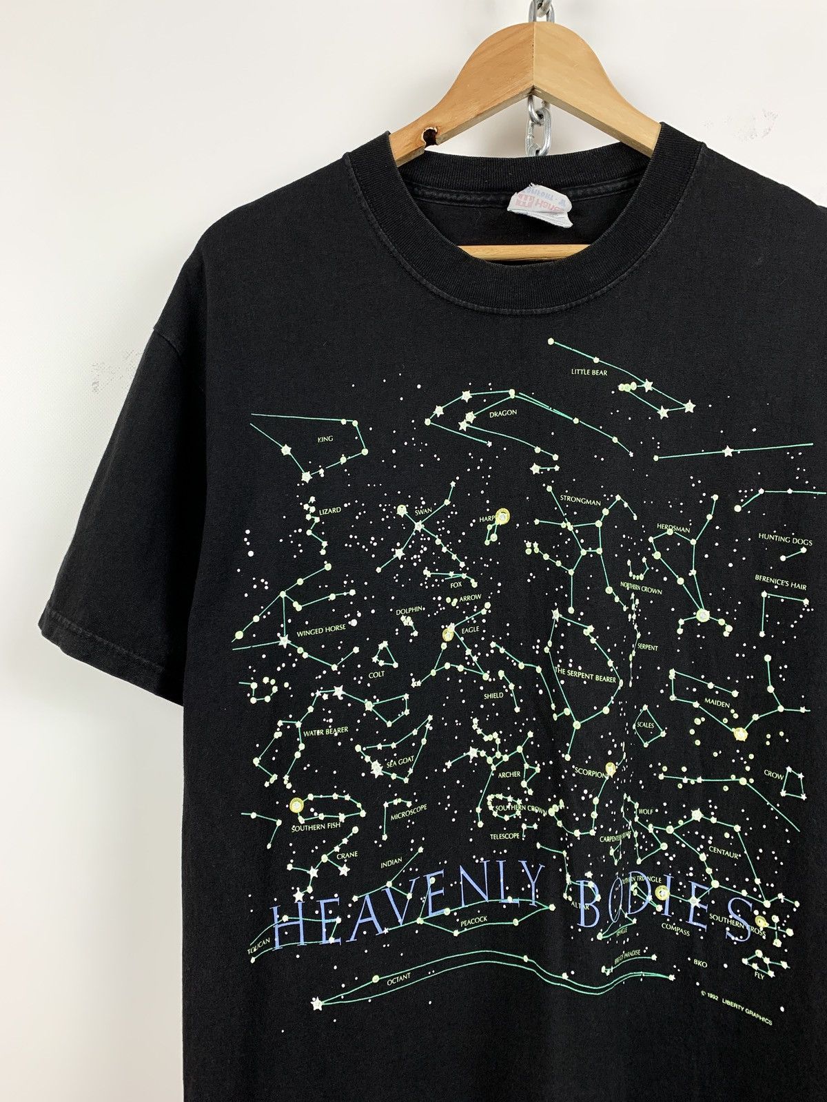 Vintage 1992 Vintage Heavenly Bodies Constellation Astronomy T-Shirt Size US L / EU 52-54 / 3 - 3 Thumbnail