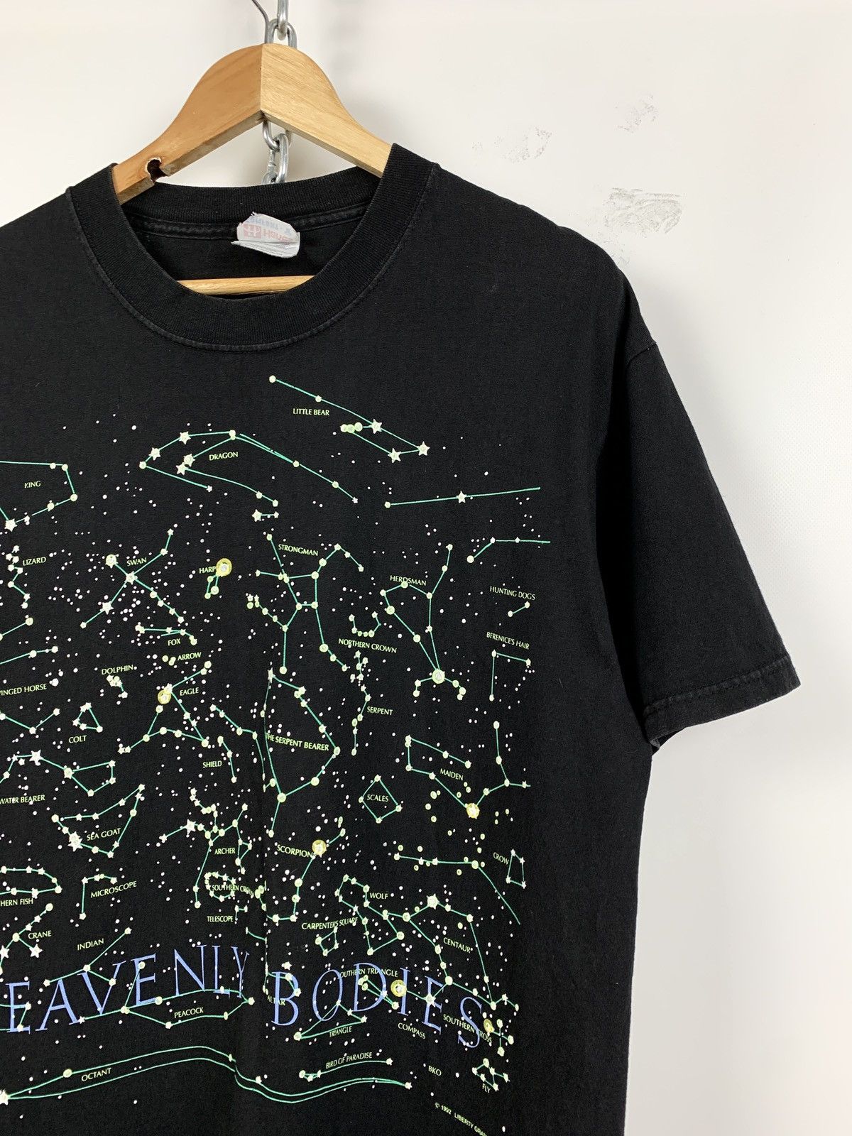 Vintage 1992 Vintage Heavenly Bodies Constellation Astronomy T-Shirt Size US L / EU 52-54 / 3 - 4 Thumbnail