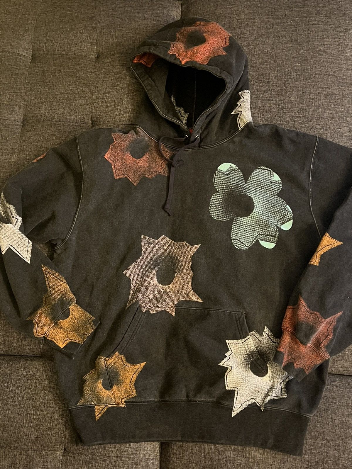 image of Supreme Ss22 Nate Lowman Hoodie in Black, Men's (Size Medium)