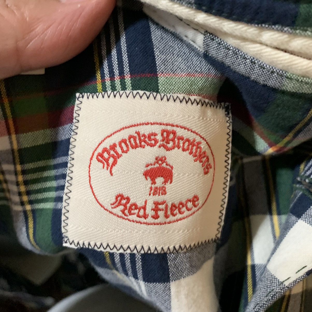 Brooks Brothers Red Fleece Plaid 2 Btn Dbl vent Blazer(Sample Item) Size 40R - 12 Thumbnail