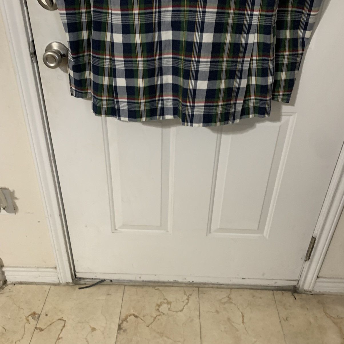 Brooks Brothers Red Fleece Plaid 2 Btn Dbl vent Blazer(Sample Item) Size 40R - 10 Thumbnail