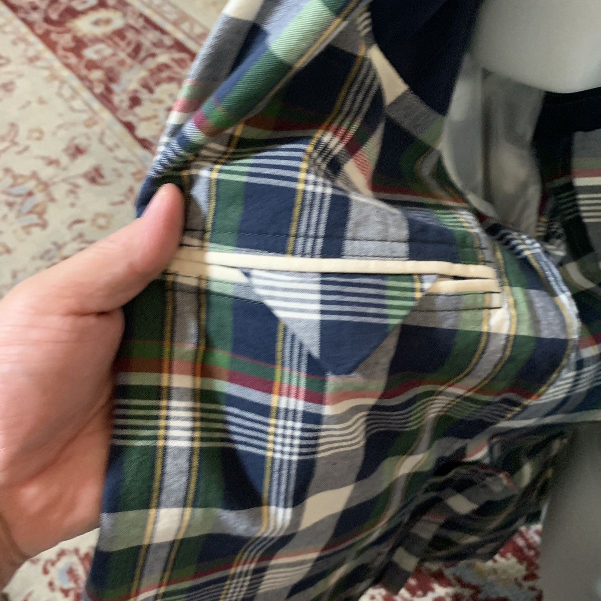 Brooks Brothers Red Fleece Plaid 2 Btn Dbl vent Blazer(Sample Item) Size 40R - 13 Thumbnail