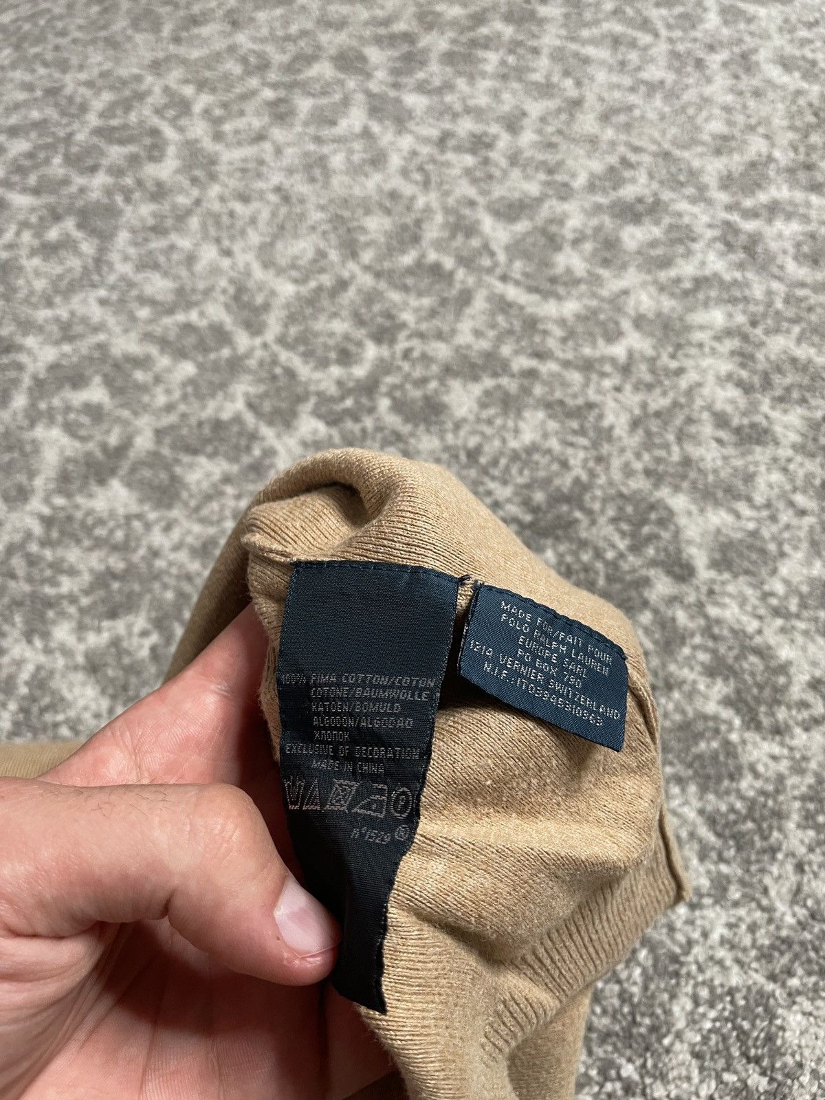 Polo Ralph Lauren × Vintage Vintage Beige Brown Knitwear Sweater Polo Ralph Lauren Size US S / EU 44-46 / 1 - 4 Thumbnail