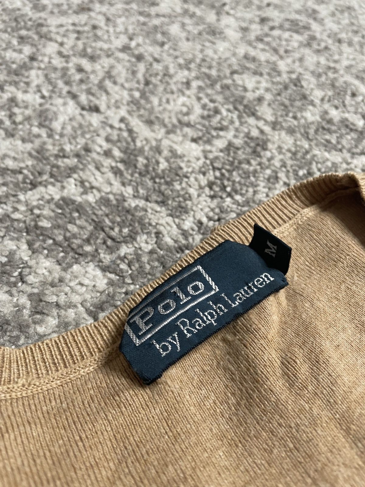 Polo Ralph Lauren × Vintage Vintage Beige Brown Knitwear Sweater Polo Ralph Lauren Size US S / EU 44-46 / 1 - 3 Thumbnail