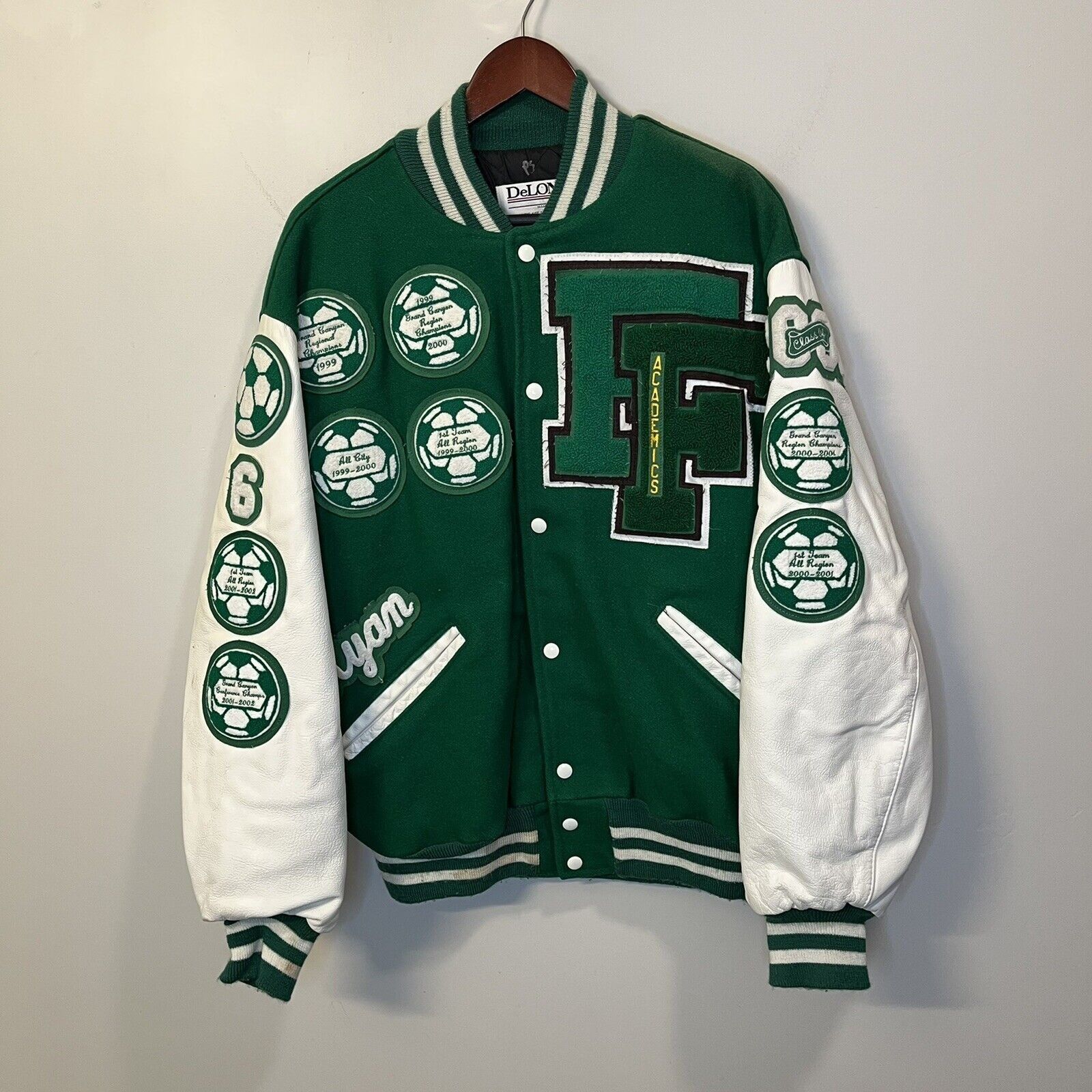 Vintage Vintage Varsity Letterman Jacket Soccer Patches | Grailed