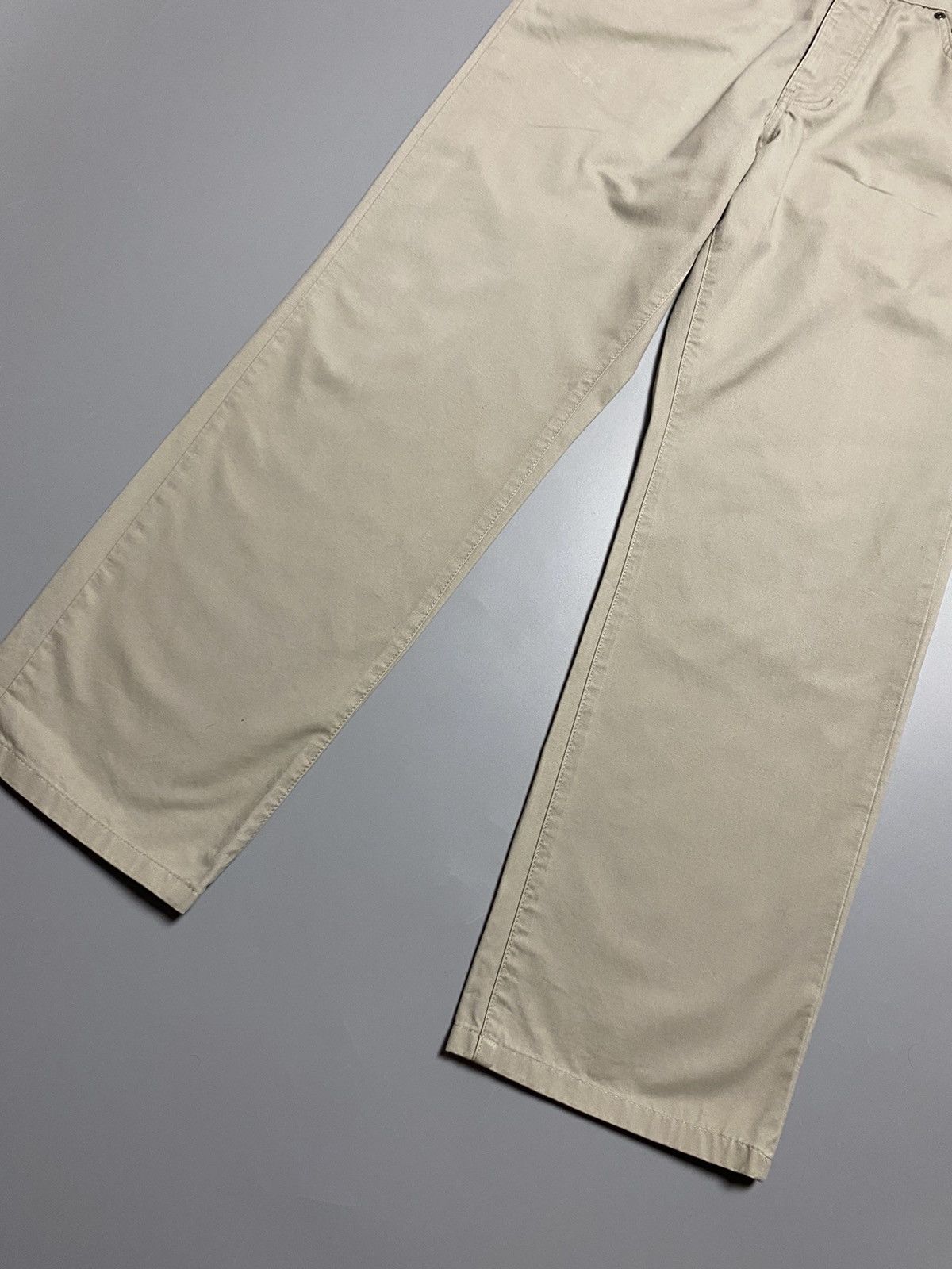 Vintage × Yves Saint Laurent YSL vintage big embroidered logo chino pants rare 90s sand Size US 30 / EU 46 - 11 Thumbnail