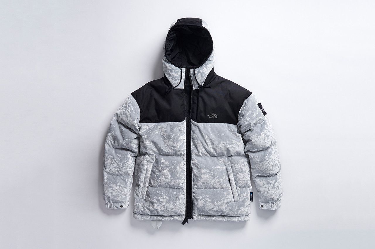 The North Face Black Series Grey Down Velvet Urban Nuptse Jacket  