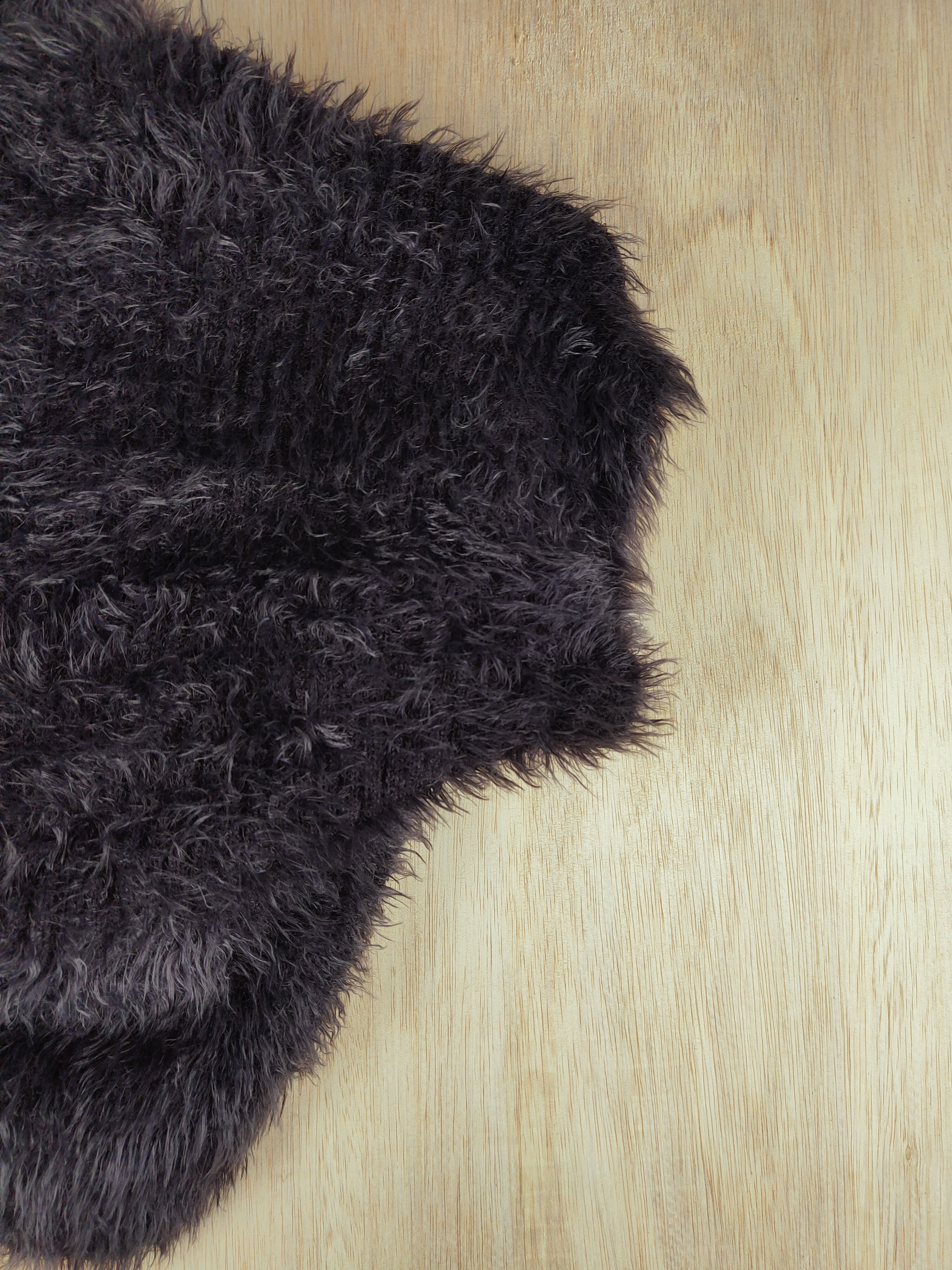 Homespun Knitwear × Japanese Brand Japan capes cloak Gray Shag Shaggy Fur Mohair Knitwear #S293 Size S / US 4 / IT 40 - 7 Thumbnail