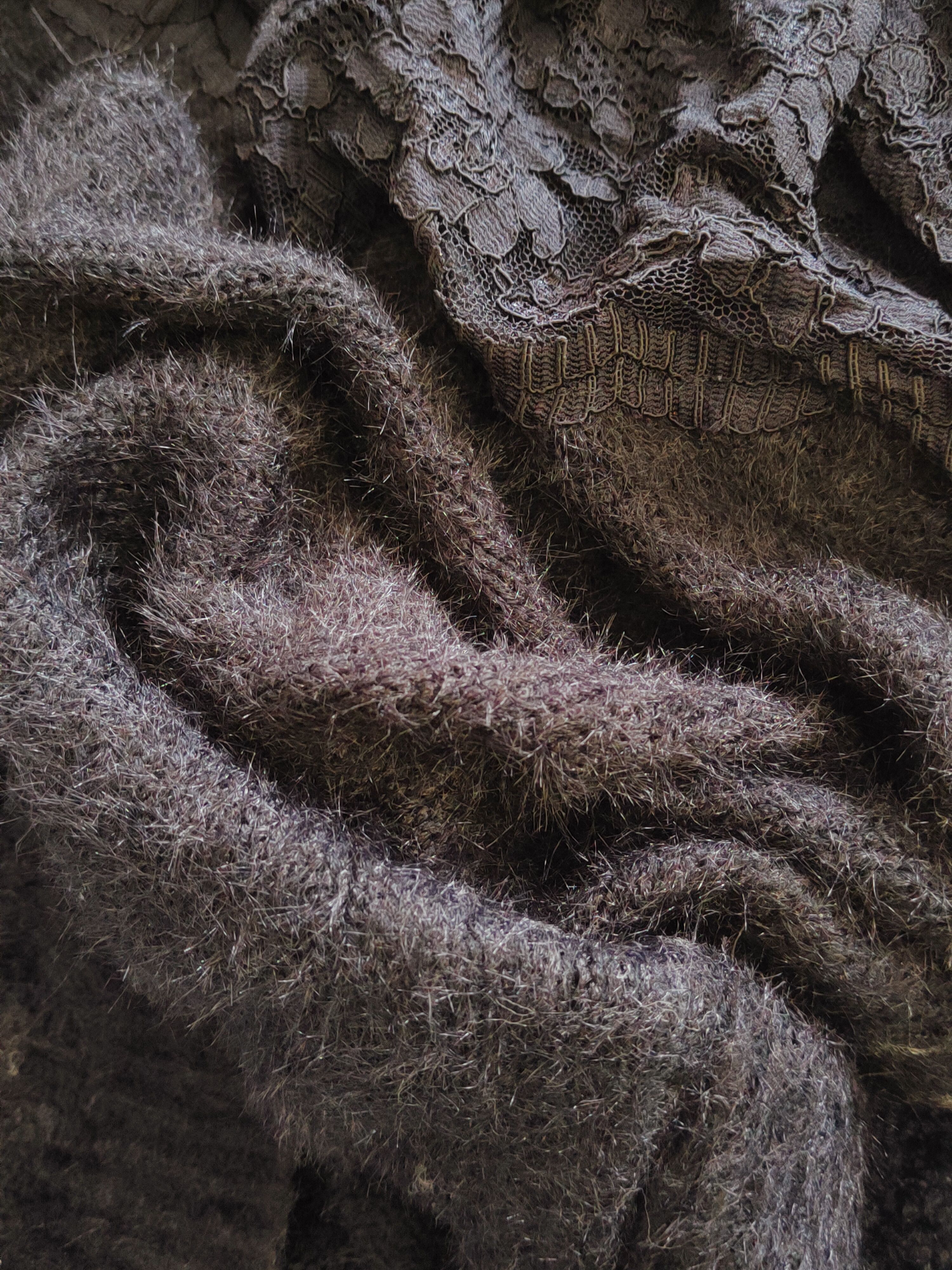 Homespun Knitwear × Japanese Brand Ingni Black Shag Shaggy Fur Mohair Knitwear #S292 Size S / US 4 / IT 40 - 8 Thumbnail