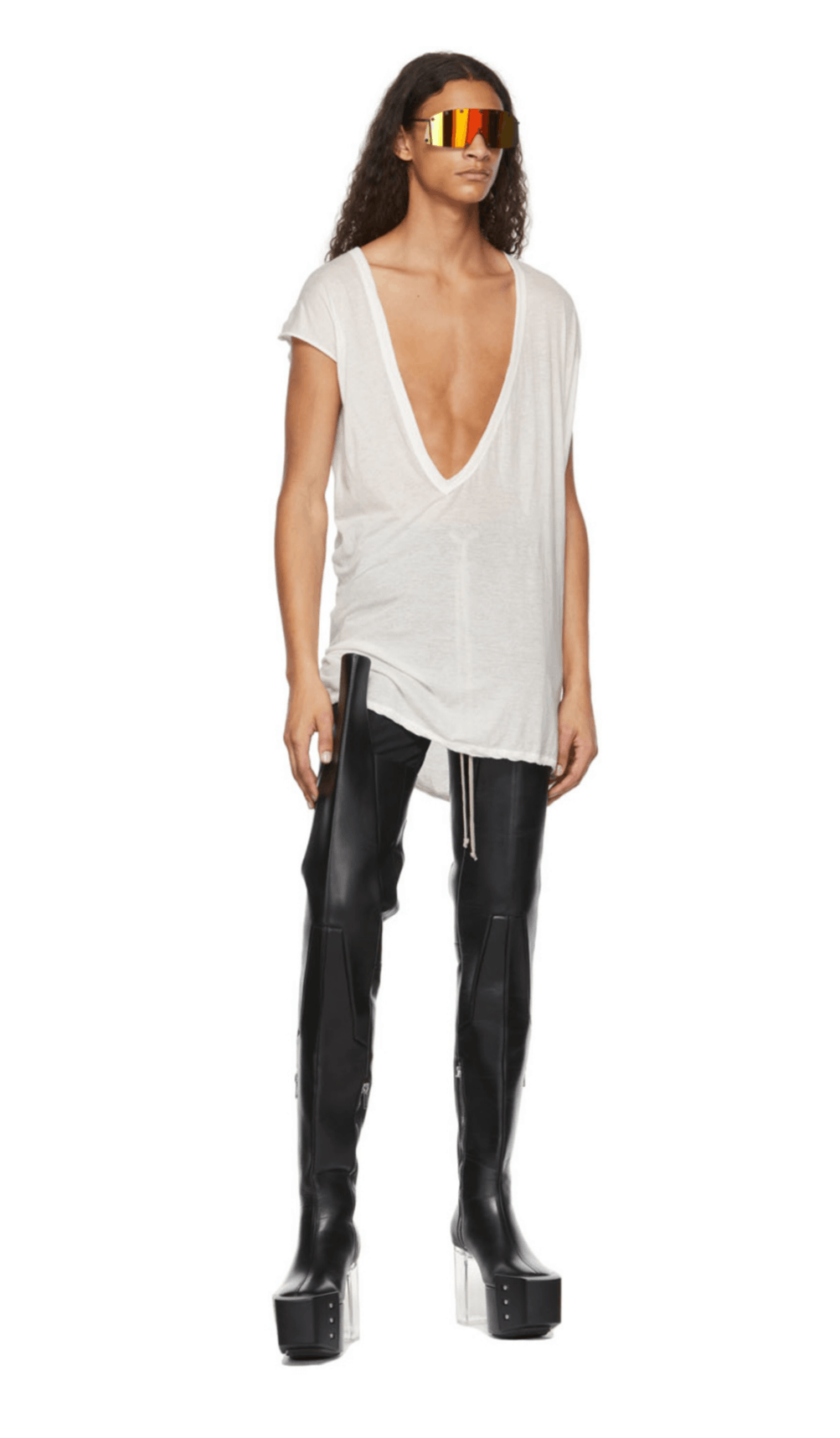 靴 Rick Owens Thigh High Waders PHLEGETHON Rick Owens Thigh High Waders PHLEGETHON