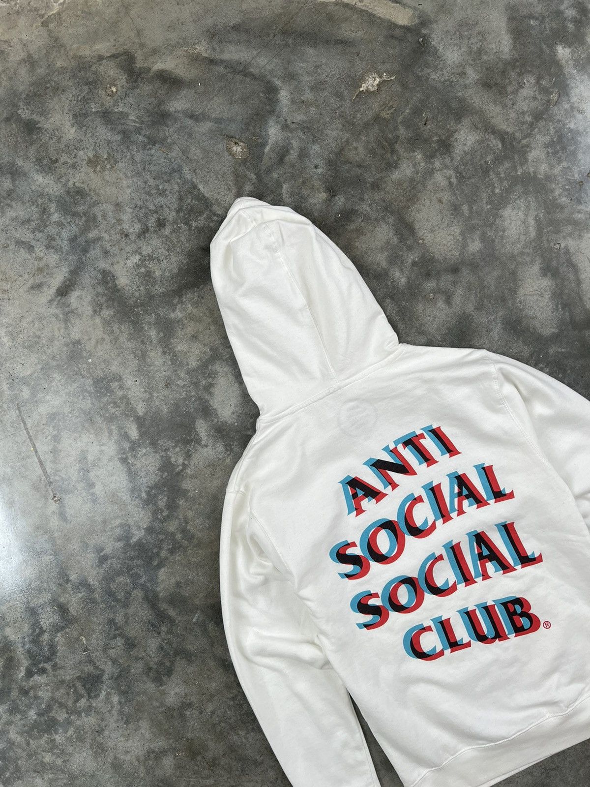Anti Social Social Club Anti Social Social Club White Blur Distortion Hoodie Small Size S / US 4 / IT 40 - 2 Thumbnail