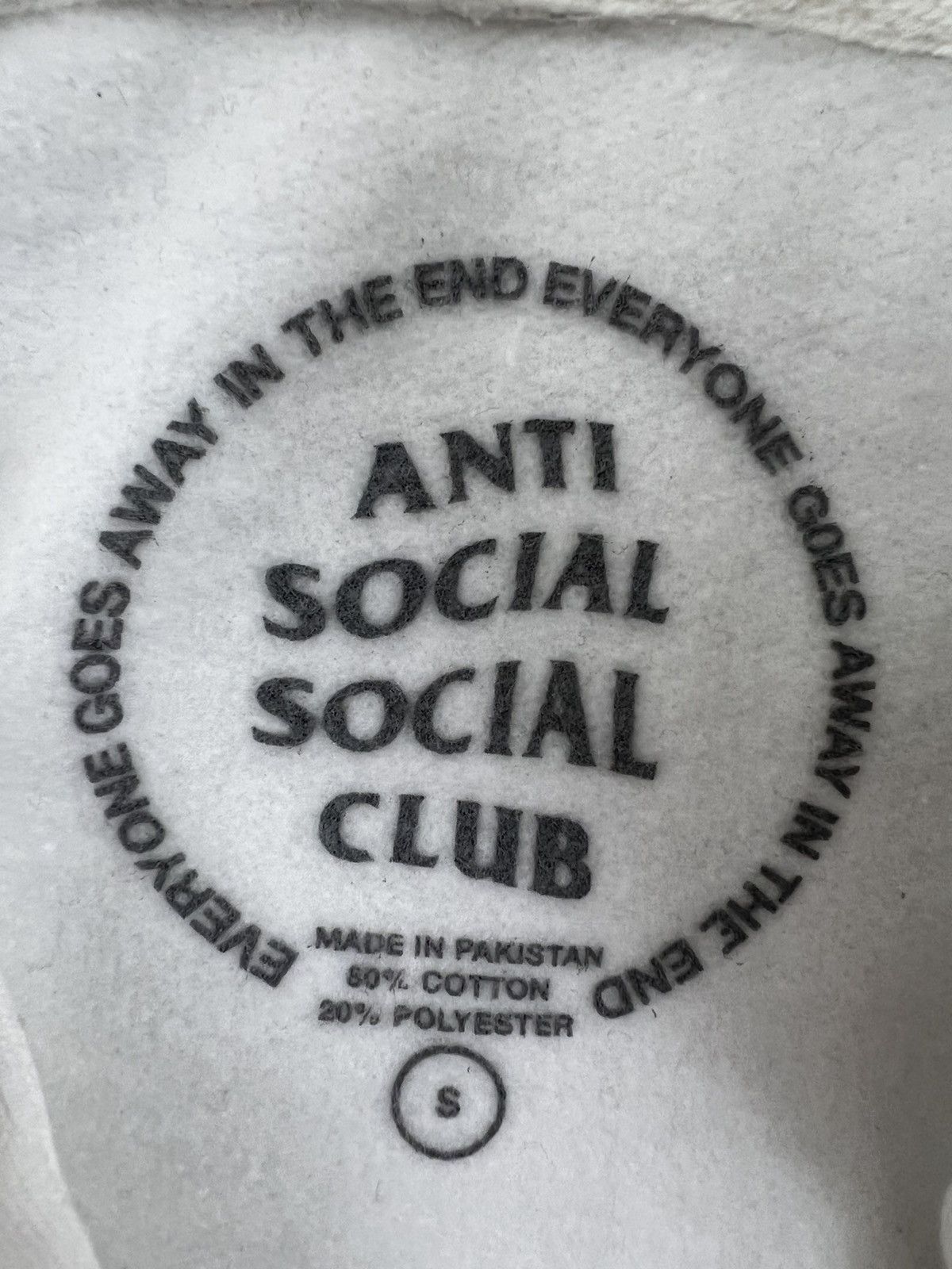Anti Social Social Club Anti Social Social Club White Blur Distortion Hoodie Small Size S / US 4 / IT 40 - 4 Thumbnail