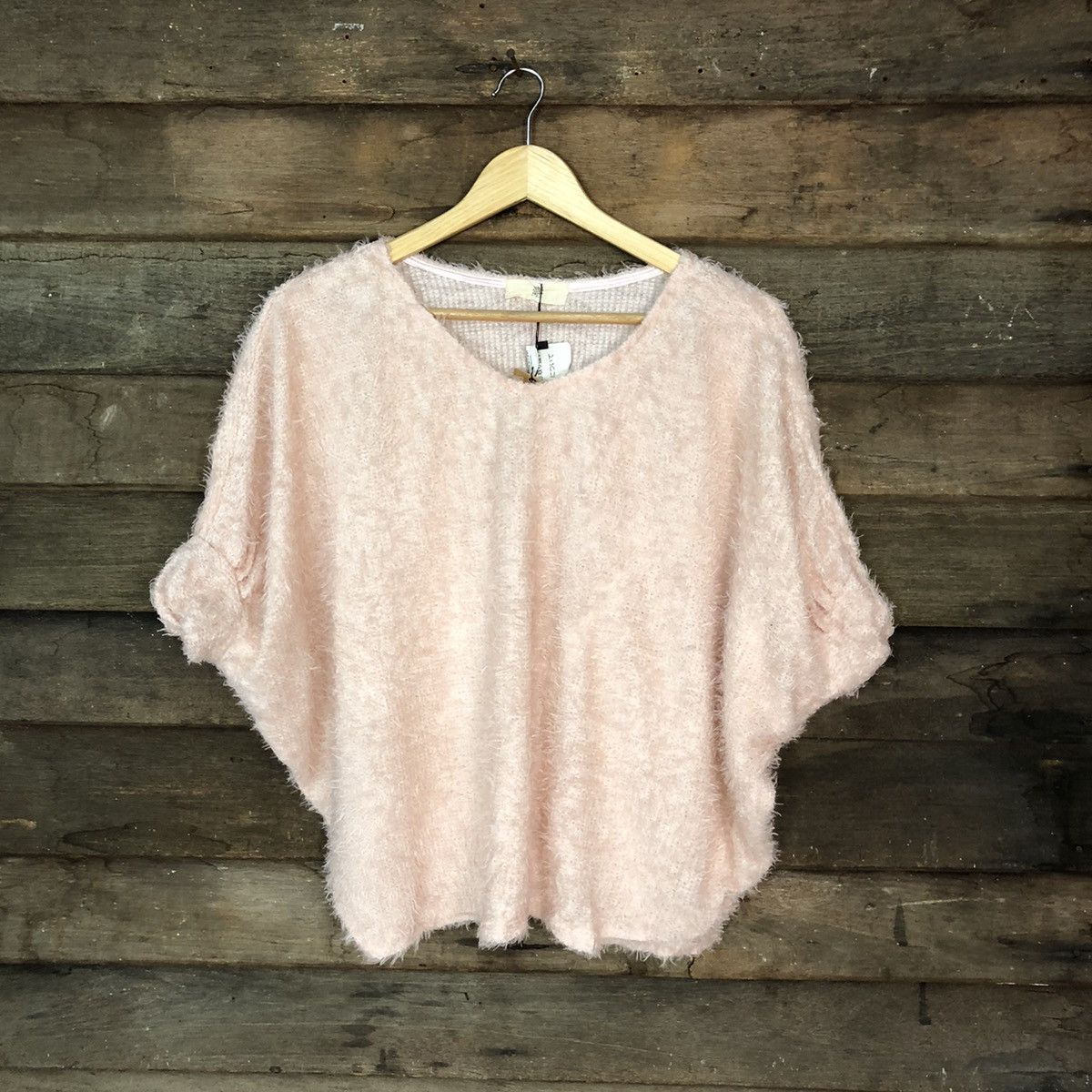 Homespun Knitwear × Japanese Brand TPS Pink Shag Shaggy Fur Mohair Knitwear #6996 Size M / US 6-8 / IT 42-44 - 1 Thumbnail