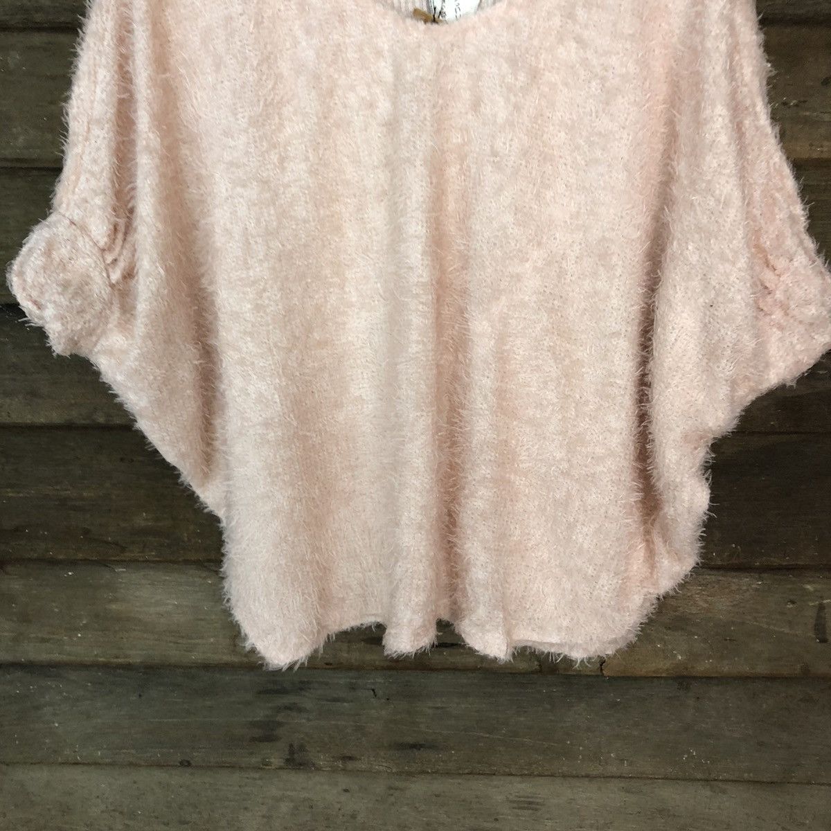 Homespun Knitwear × Japanese Brand TPS Pink Shag Shaggy Fur Mohair Knitwear #6996 Size M / US 6-8 / IT 42-44 - 3 Thumbnail