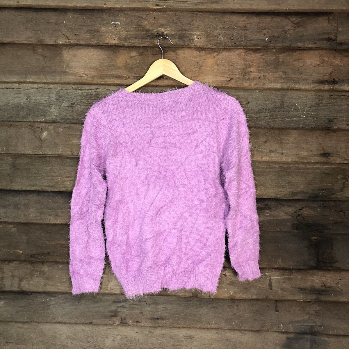 Vintage Japanese Brand Shag Shaggy Fur Mohair Knitwear #6966 Size S / US 4 / IT 40 - 8 Thumbnail