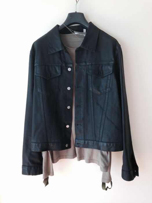 Helmut Lang Black Coated Denim Jacket | Grailed